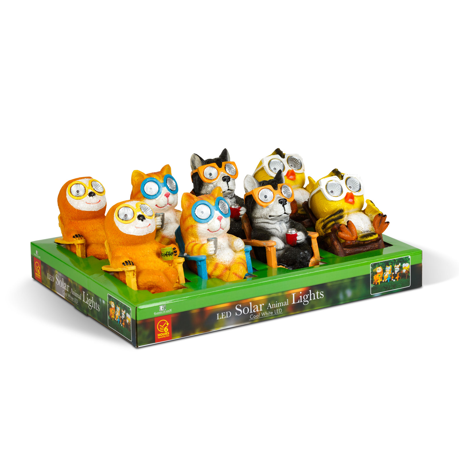 Lampa solara LED animale gradina, 2 LED alb rece, 15 cm, decor exterior, 4 modele, incarcare automat [2]