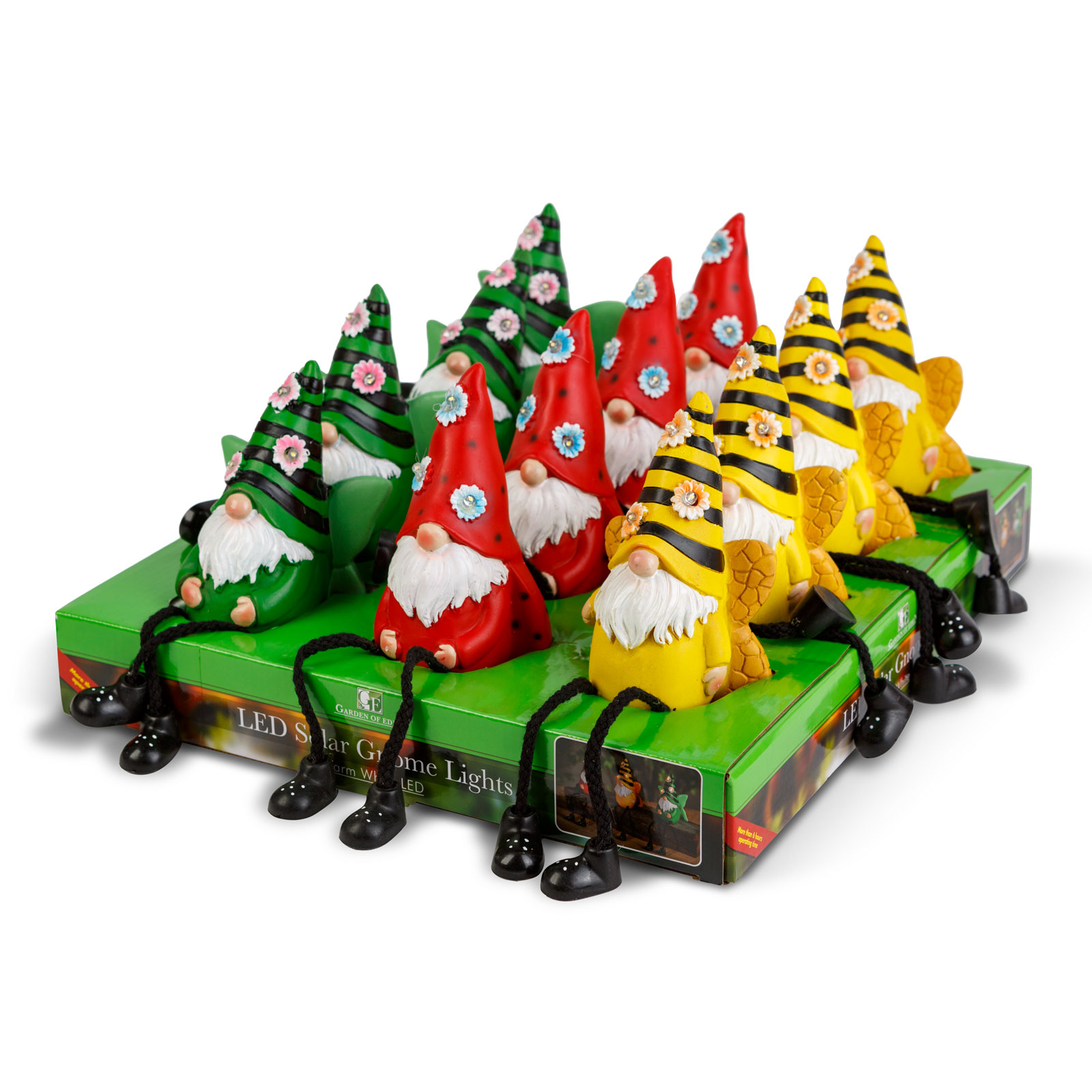 Lampa solara LED gnom gradina, 22 cm, 3 LED alb cald, decor exterior, 3 modele IP44 [2]