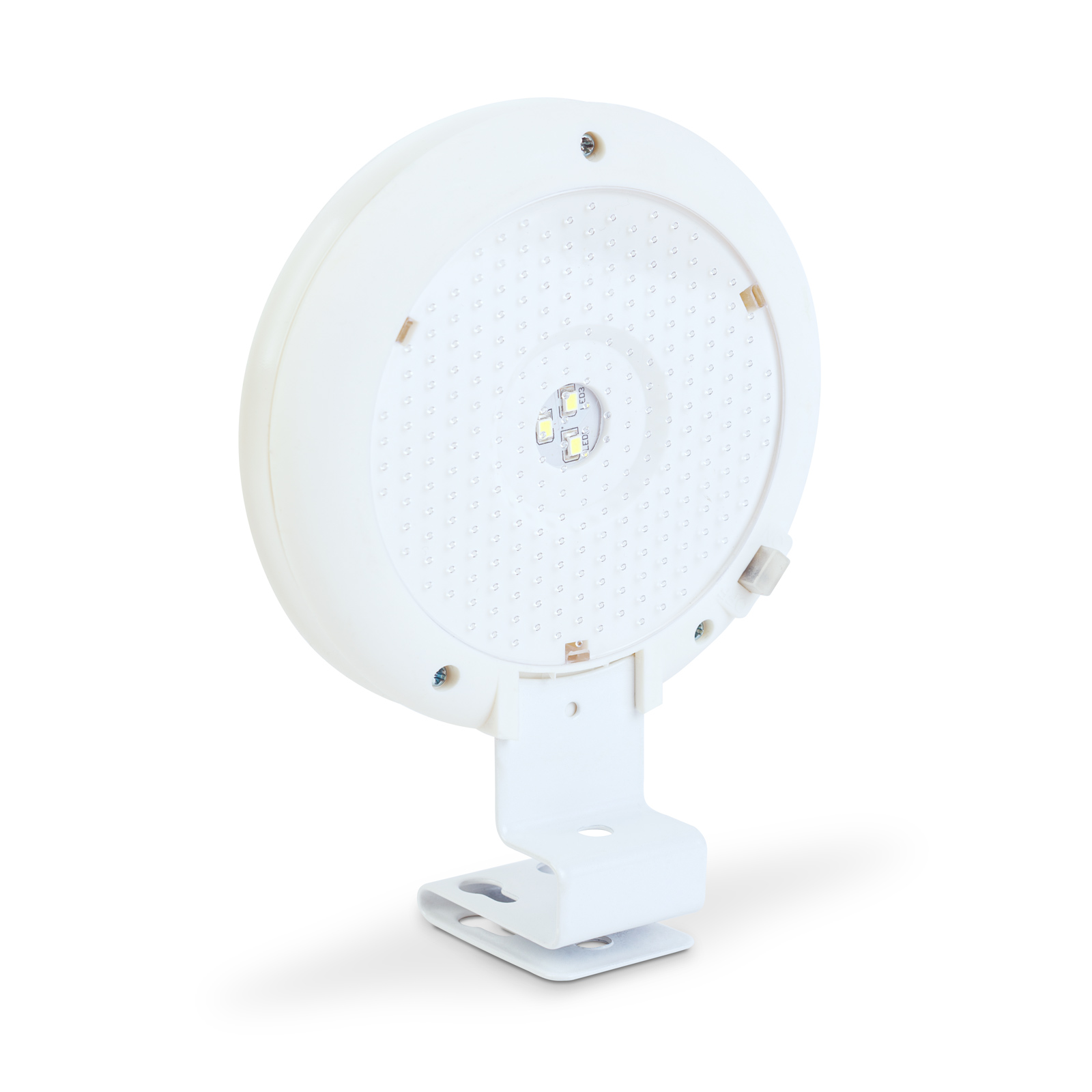 Lampa solara jgheab perete LED SMD, 11 cm, 3 LED alb rece, exterior, montaj gard balcon, incarcare a [2]