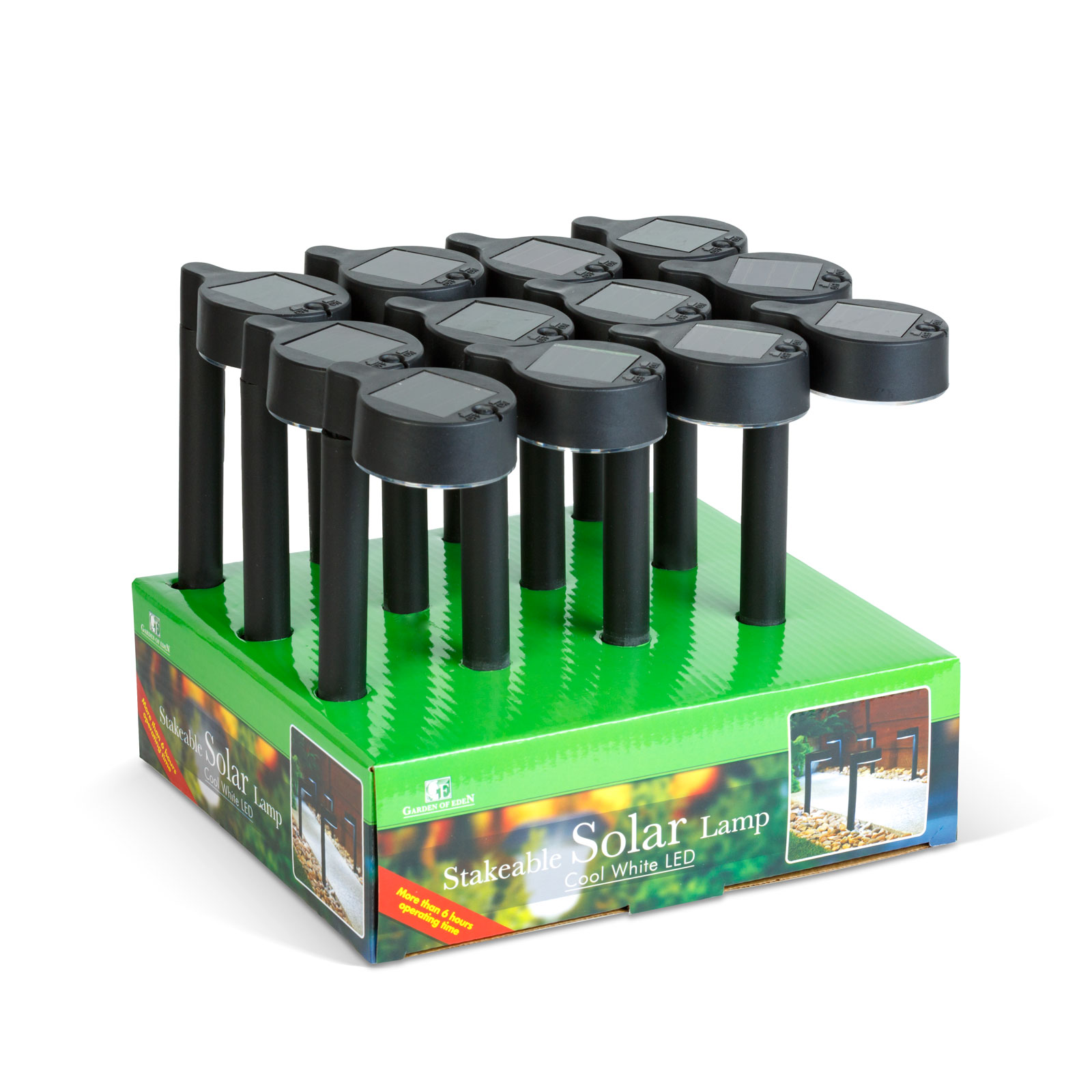 Lampa solara LED gradina cu tarus, 31.5 cm, iluminat exterior, aprindere automata, lumina alba rece [2]