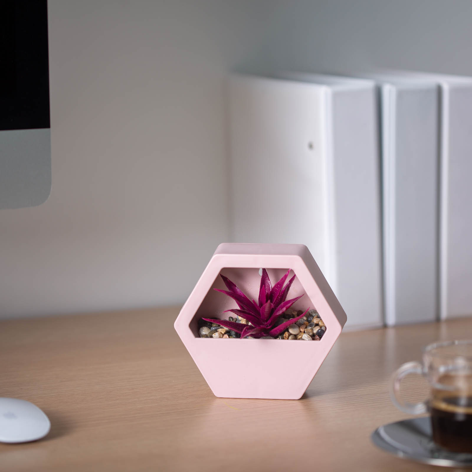 Planta artificiala decorativa perete 13 cm, cu agatatoare, 4 modele, decor casa birou realist [2]