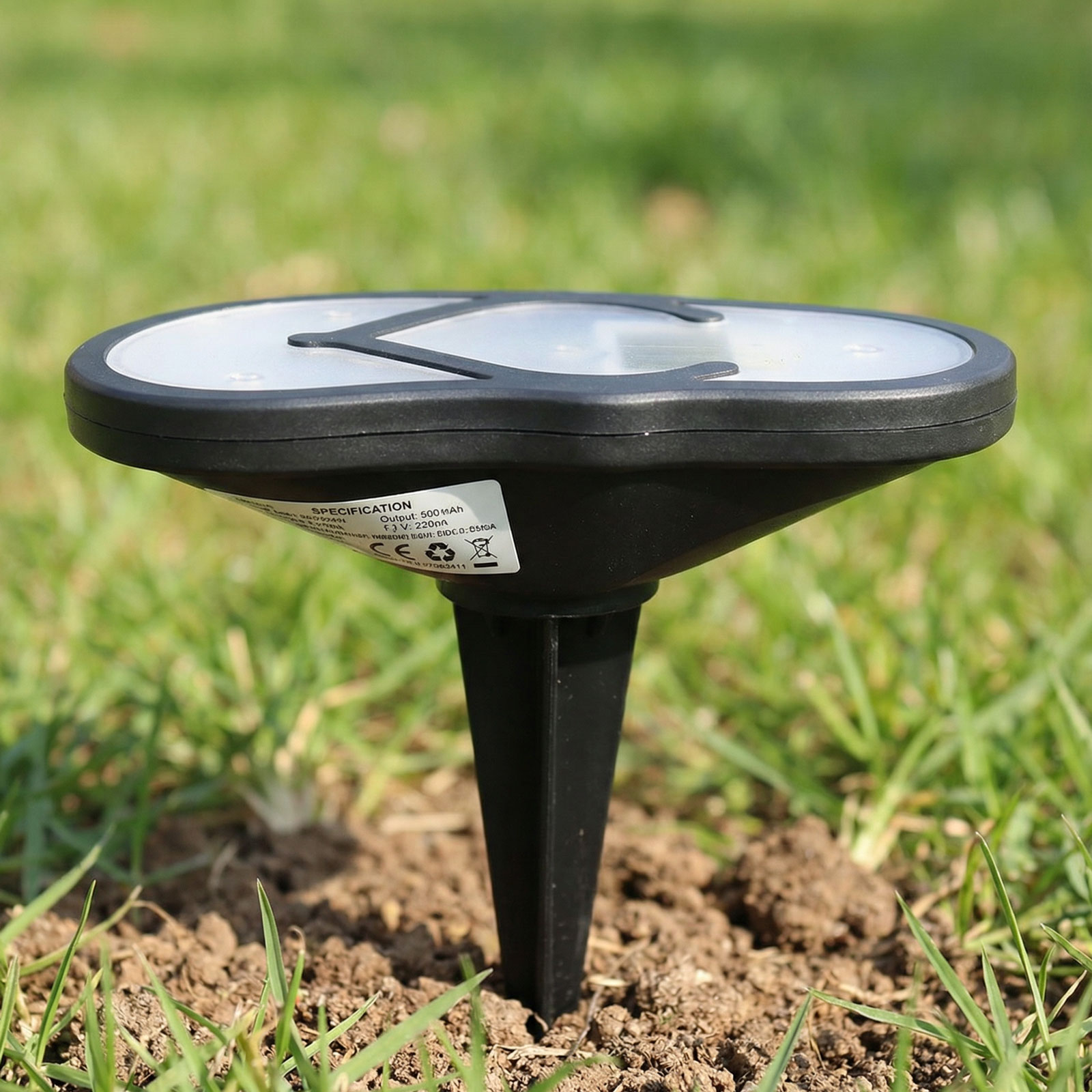 Lampă solară - papuci de plajă - alb rece - 12,7 x 8,5 cm [2]