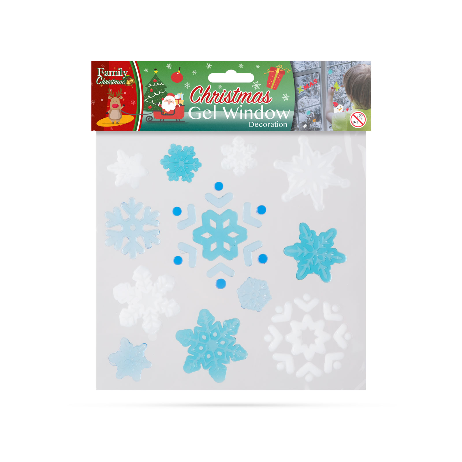 Decorațiuni pentru ferestre cu gel - Crăciun [2]