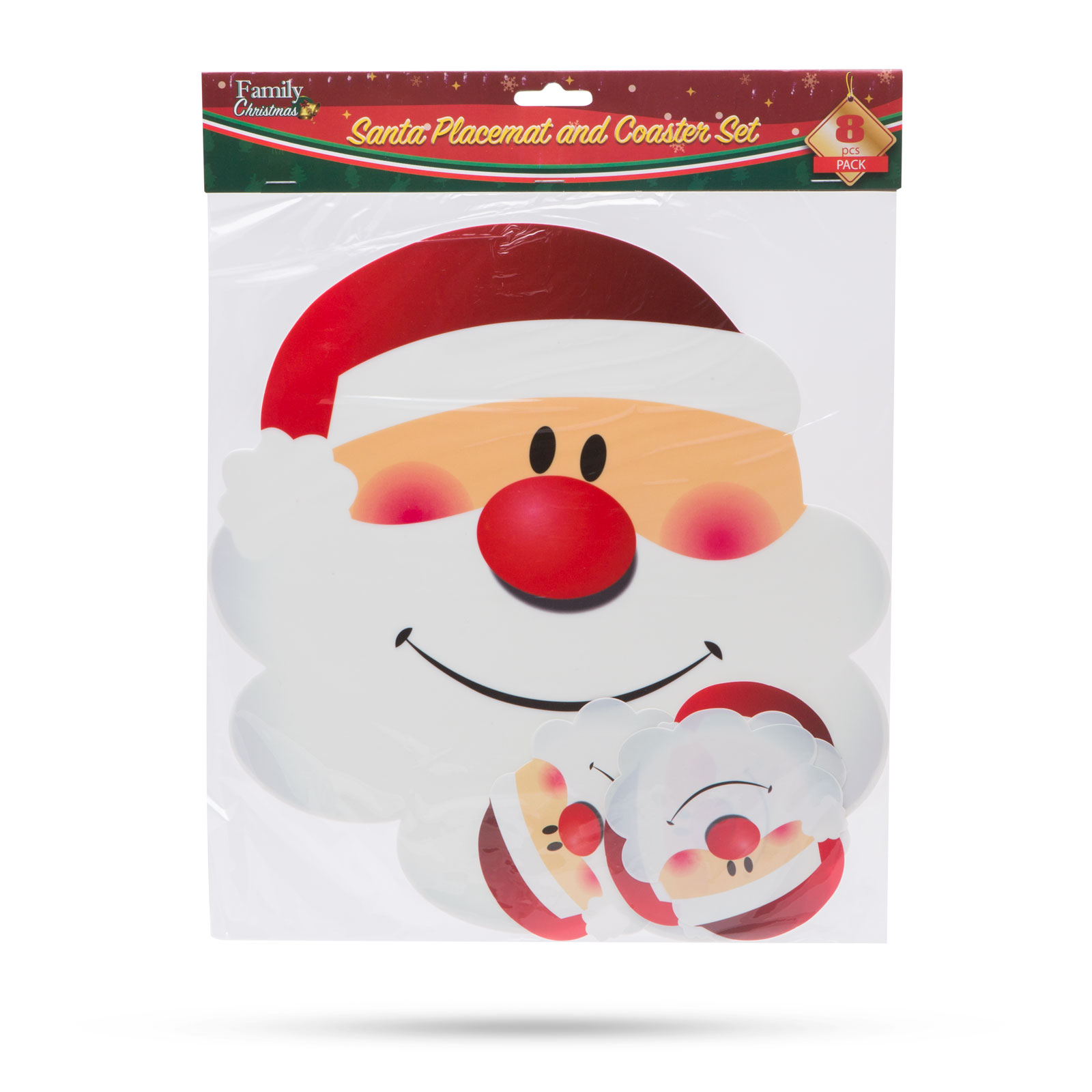 Suporturi și suporturi pentru pahare - Moș Crăciun - 8 bucăți [2]