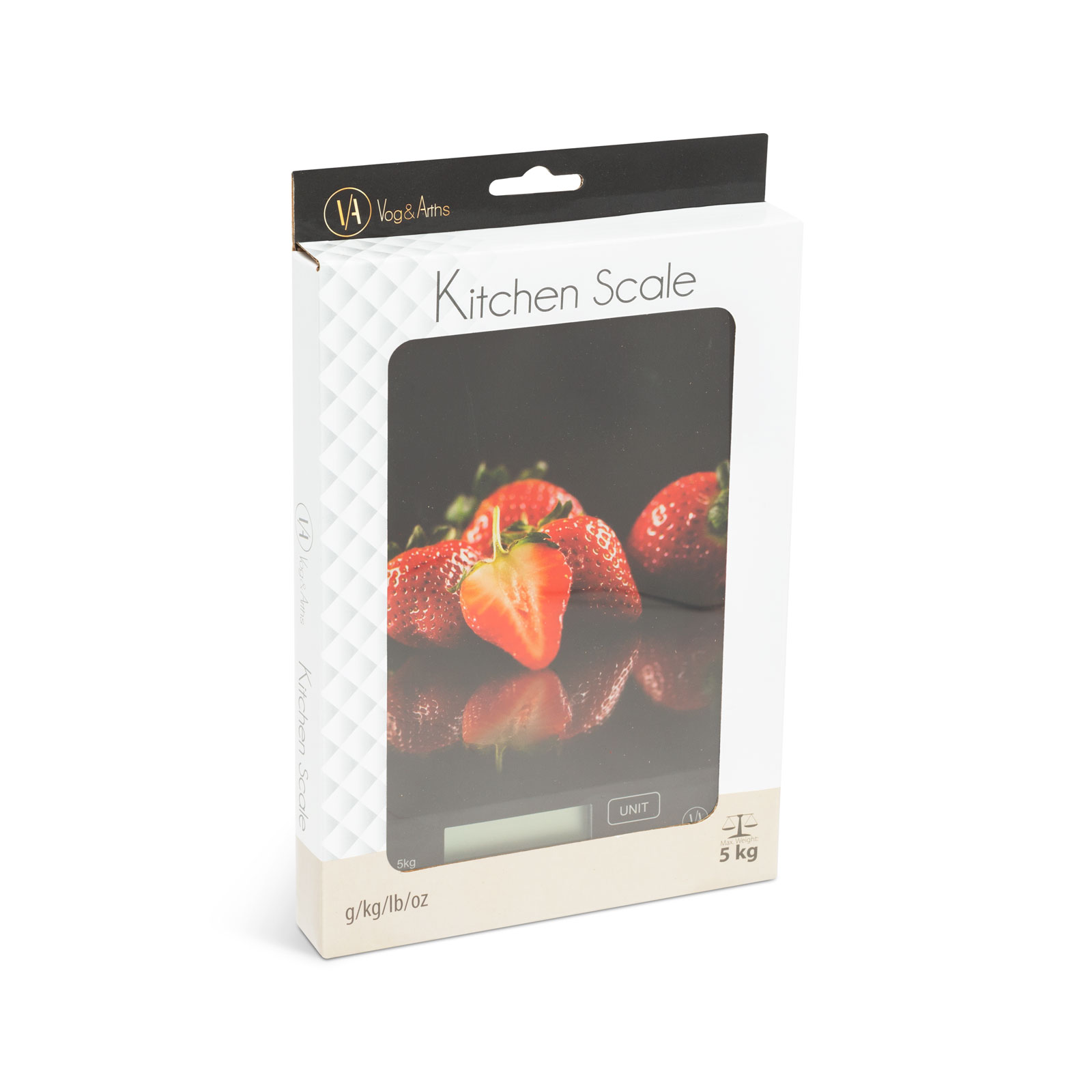 Cântar de bucătărie - căpșuni, negru [1]