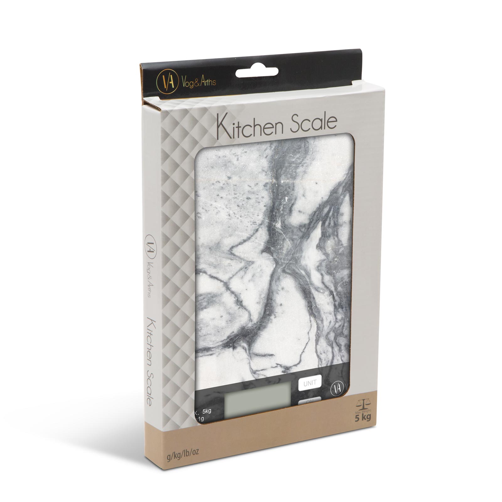 Cântar de bucătărie - marmură albă [1]