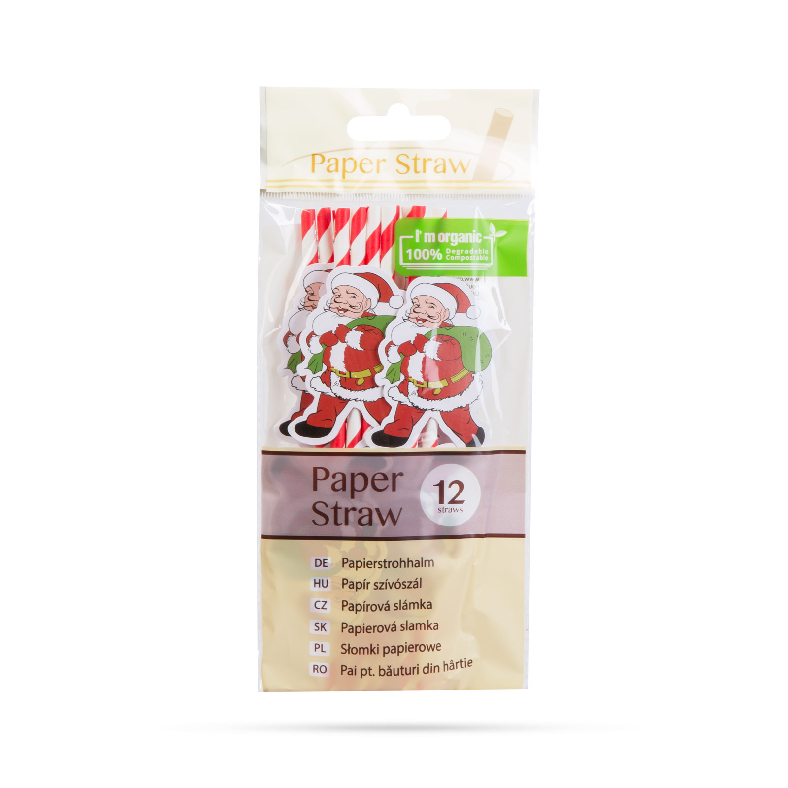 Paie de hartie - Craciun - 197 x 6 mm - 12 bucati / pachet [1]