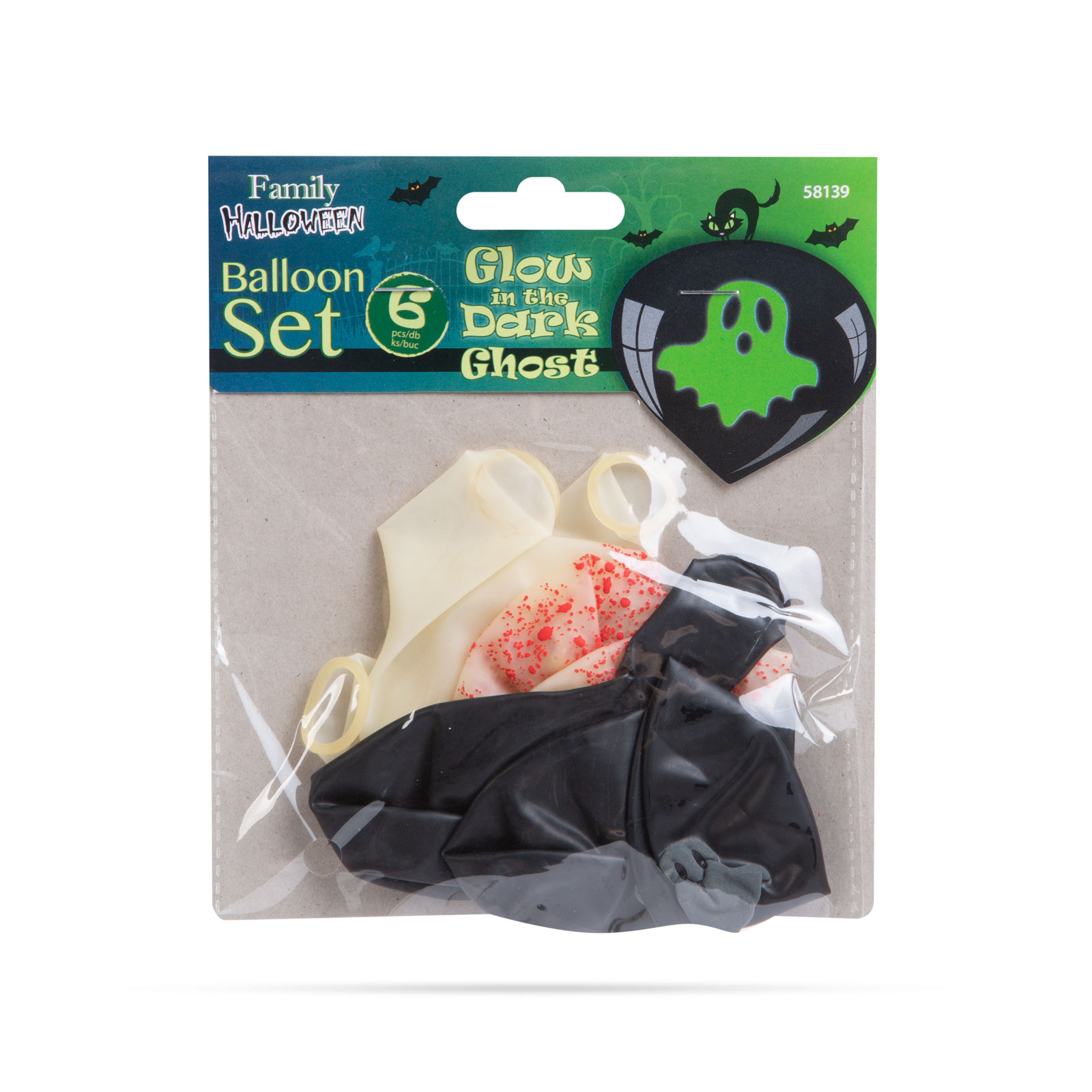 Set balon de Halloween - fosforescent - 6 piese / pachet [1]