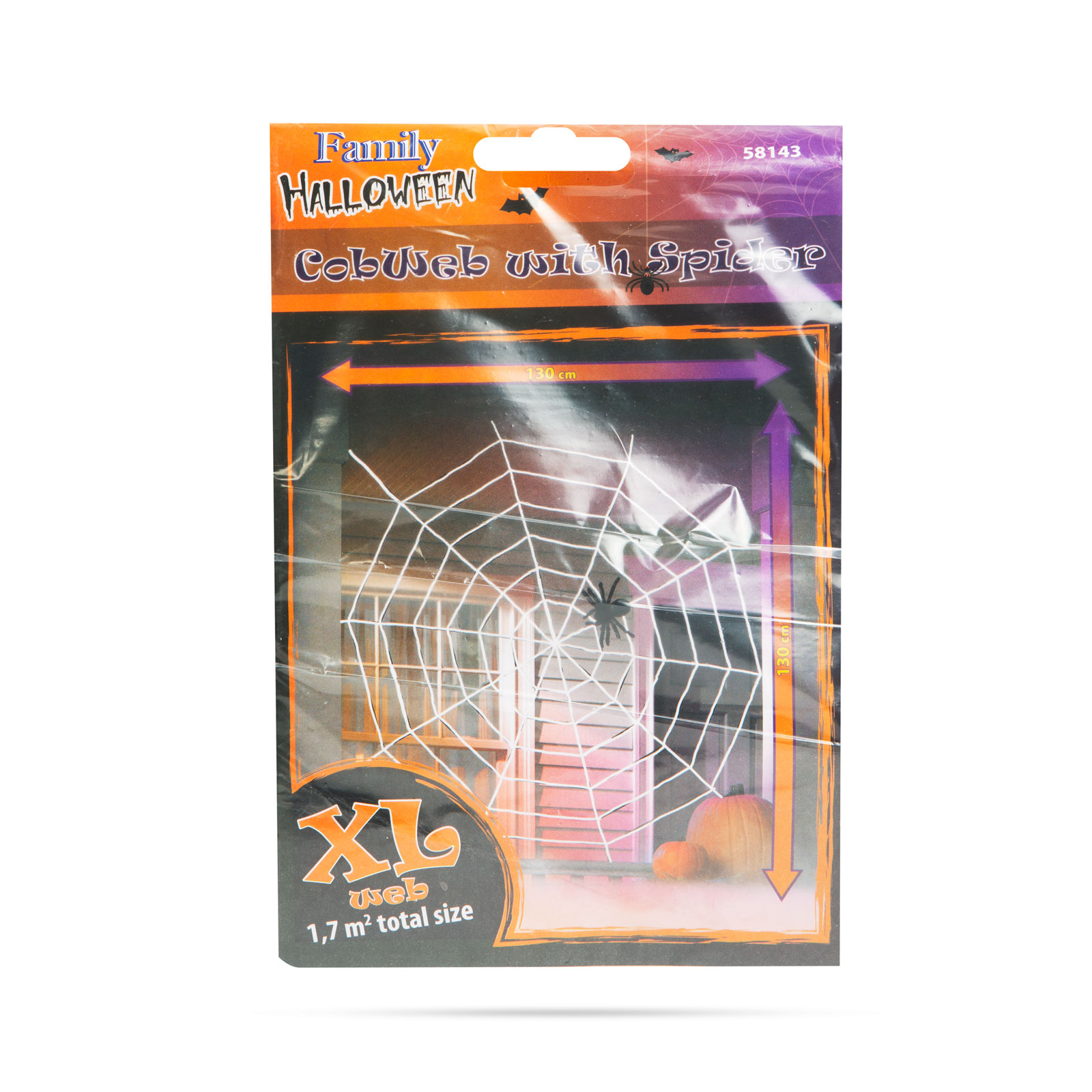 Paianjen si paianjen - alb - Halloween - 130 x 130 cm [2]