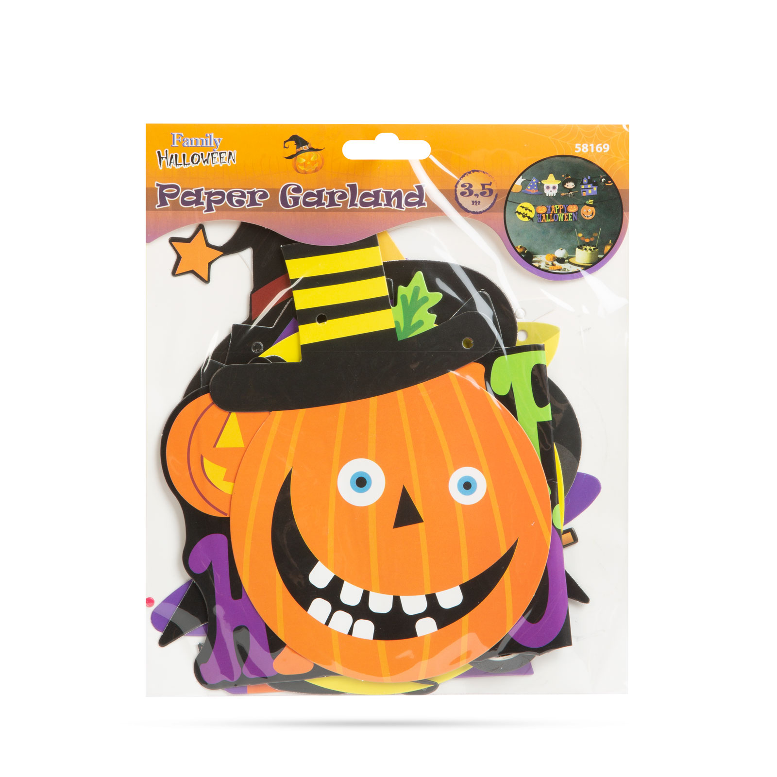 Ghirlandă de hârtie de Halloween - cu mai multe motive - 3,5 m [1]