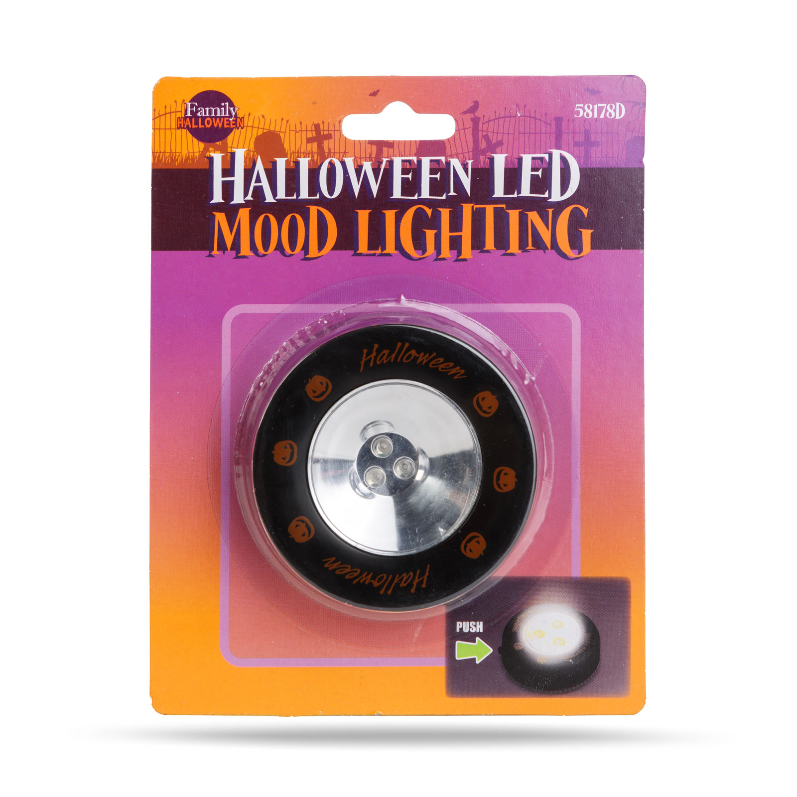Iluminare LED de Halloween - 3 LED - 3 x AAA - negru, dovleac [2]