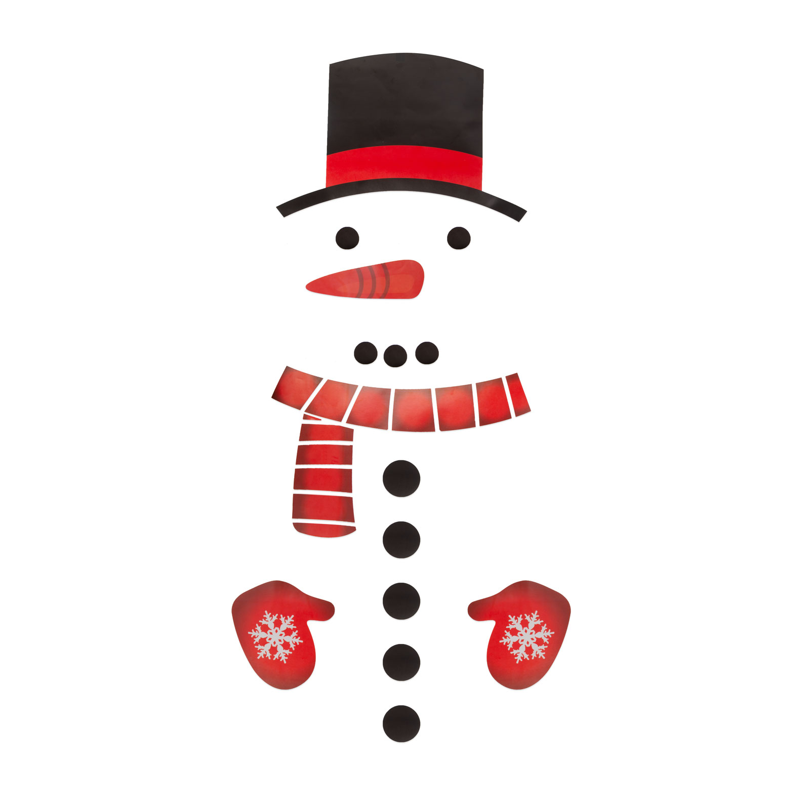 Set autocolante de Crăciun - om de zăpadă - 40 x 70 cm [2]