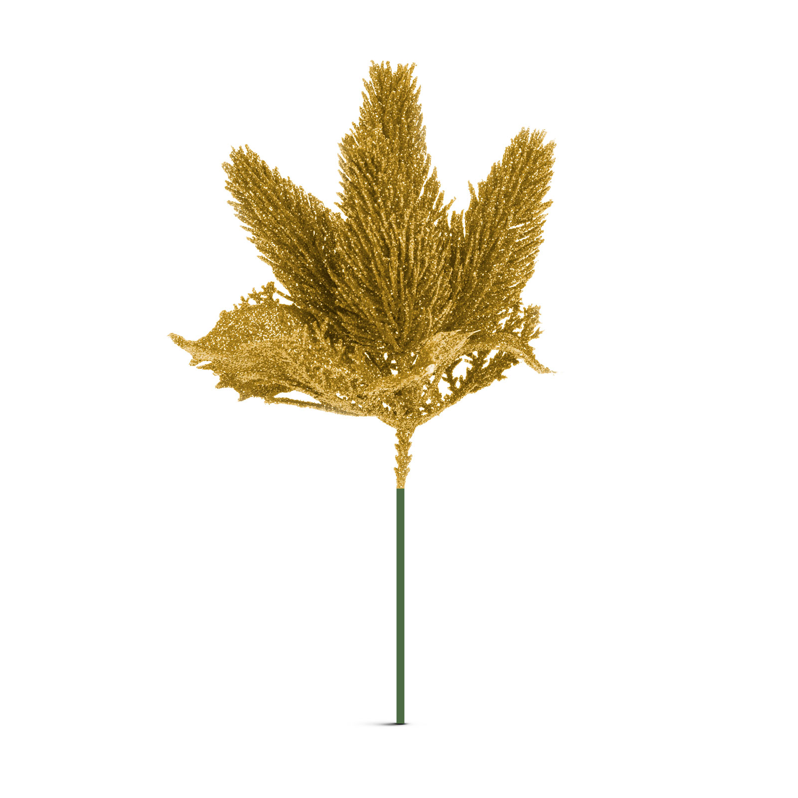 Decorațiune de Crăciun - auriu, argintiu, roșu, verde - cu țăruș, pliabilă - 8 x 22 cm [2]