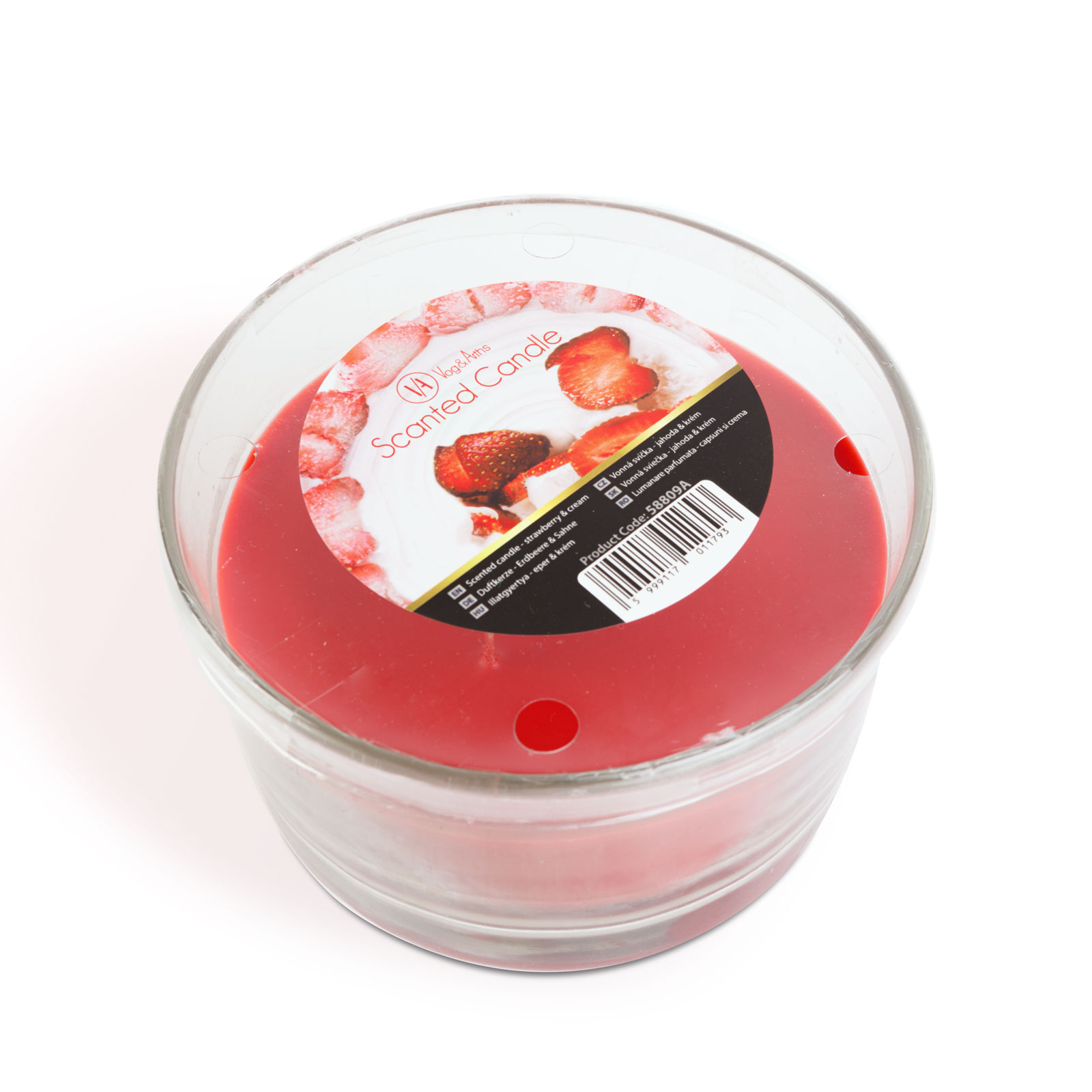 Lumanare parfumata - capsuni si crema - 350 g [2]