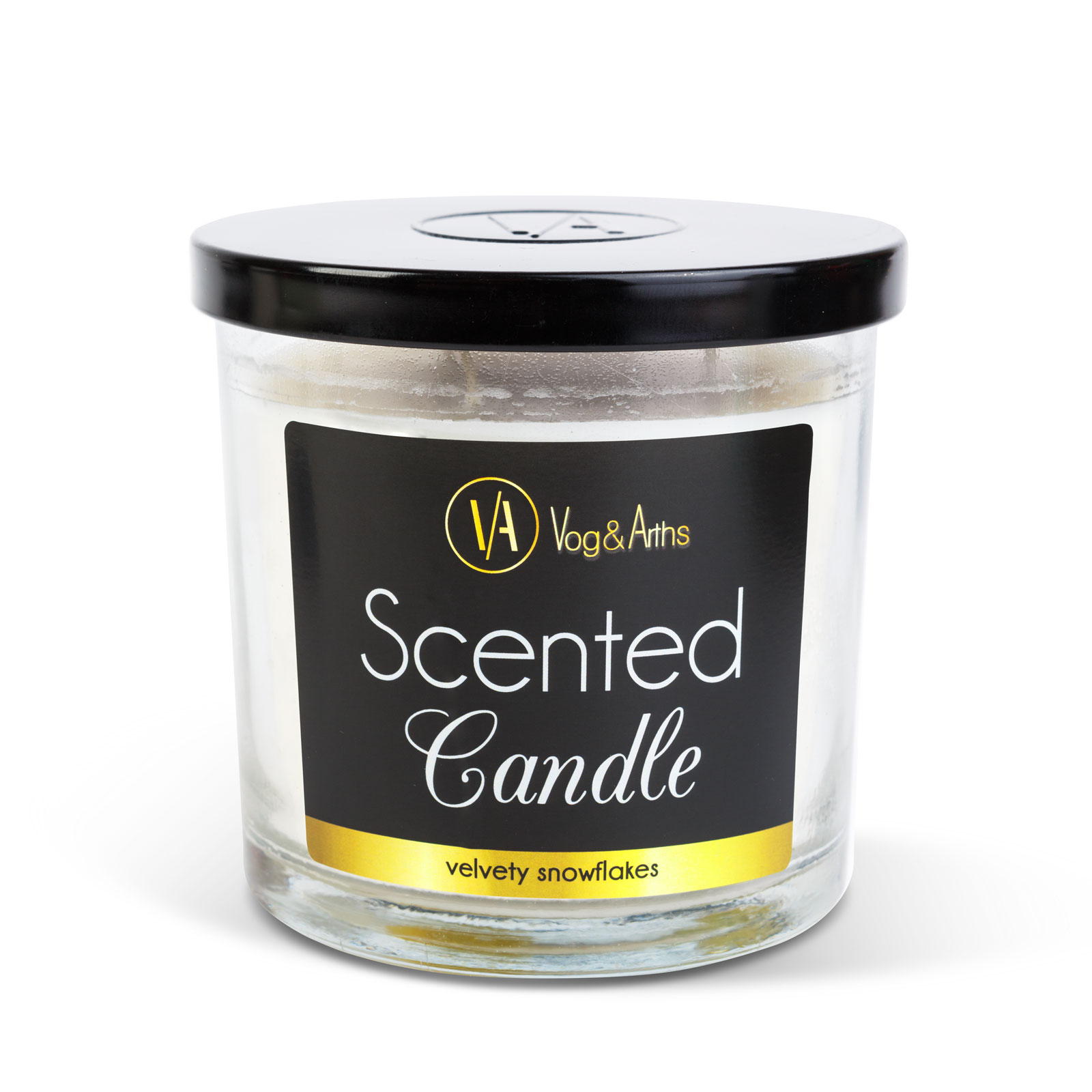 Lumânare parfumată - "Fulgi de nea catifelați" - 350 g [2]