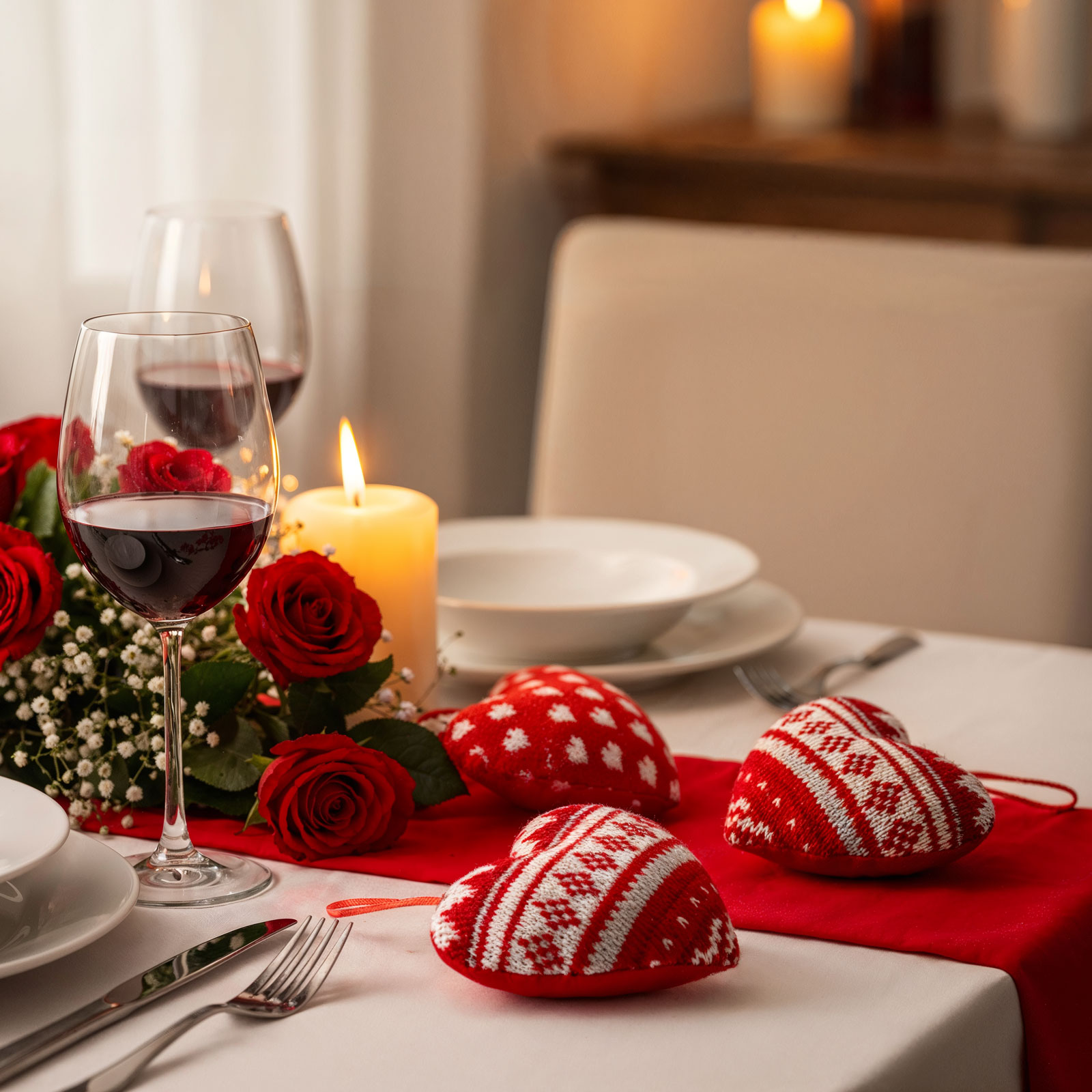 Pernă decorativă mini din textil - inimă - cu agățătoare - 12 x 5 x 11 cm - 5 modele [2]