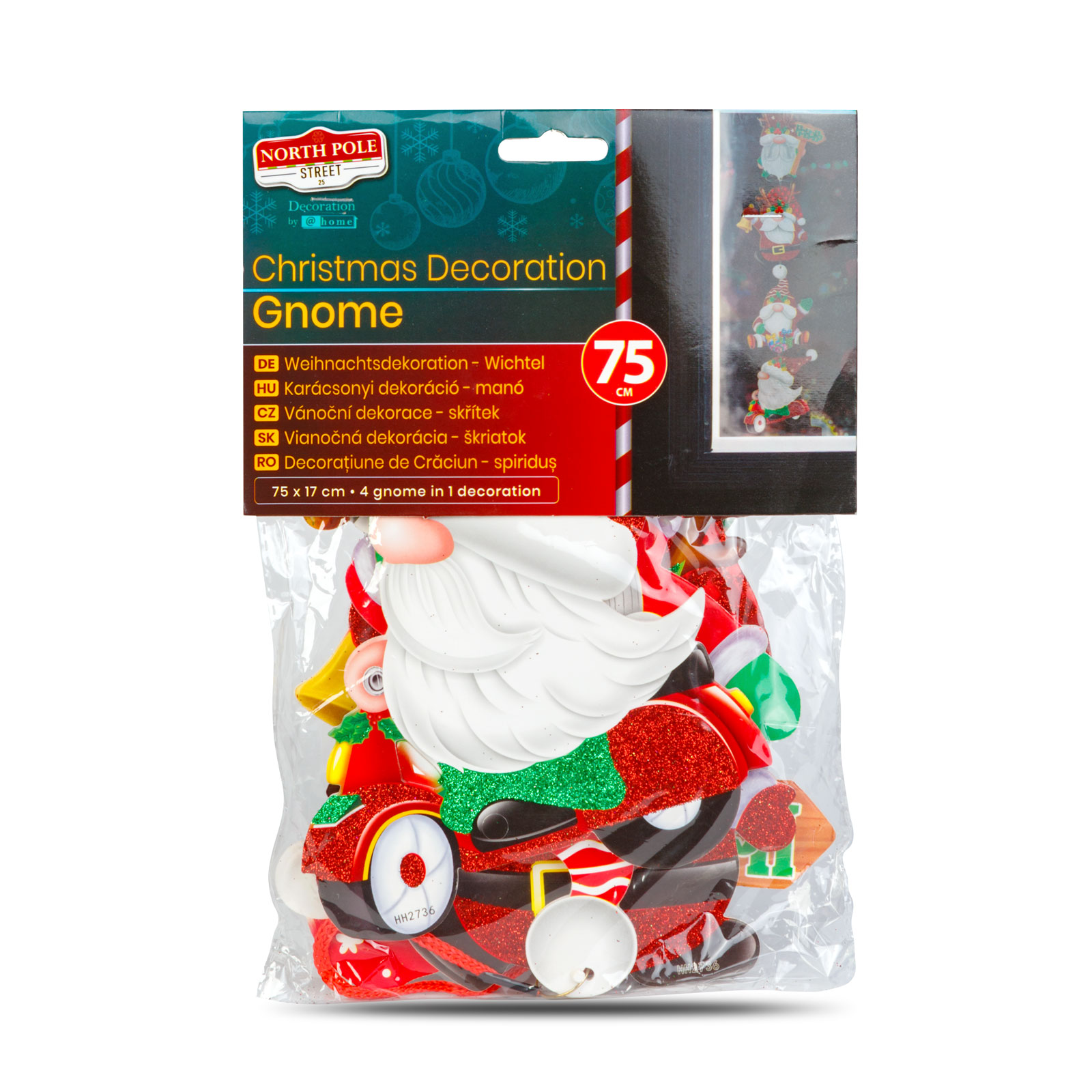 Decorațiune de Crăciun - spiriduș - 75 cm [2]