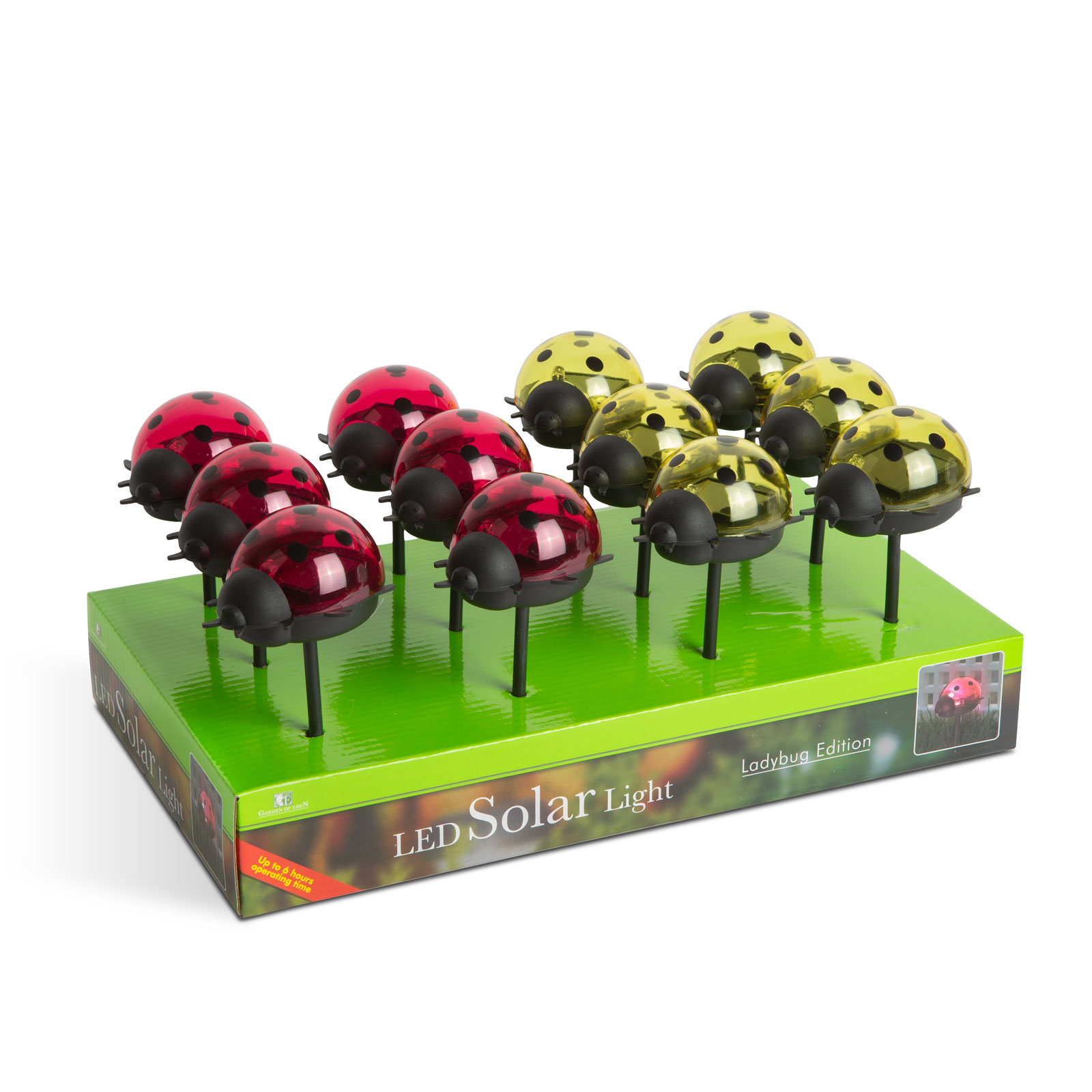 Lampa solara LED gradina, buburuza decorativa, lumina alba rece, iluminat exterior solar IP44 [3]