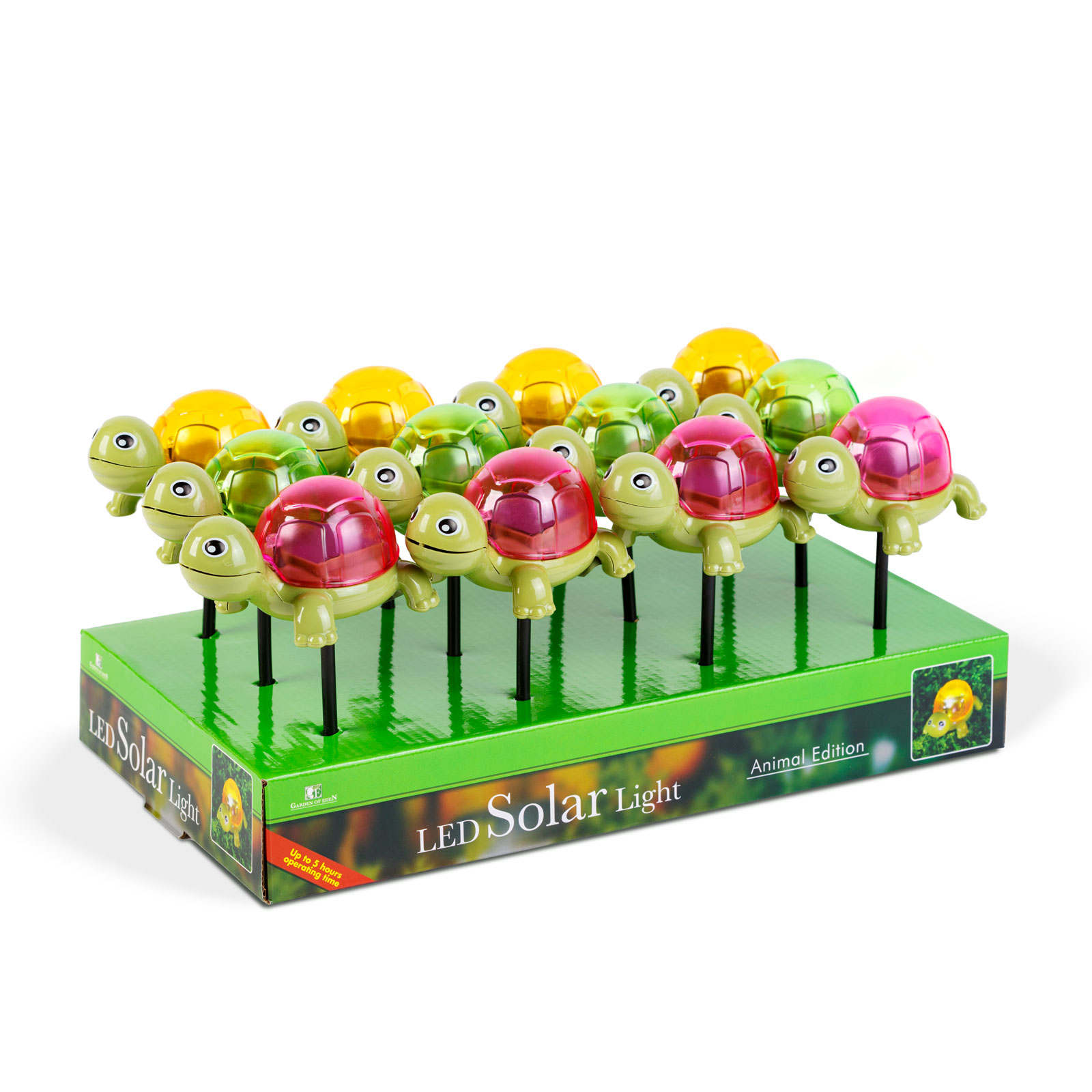 Lampa solara LED broasca testoasa, iluminat decorativ gradina, cu tarus, lumina alba [3]