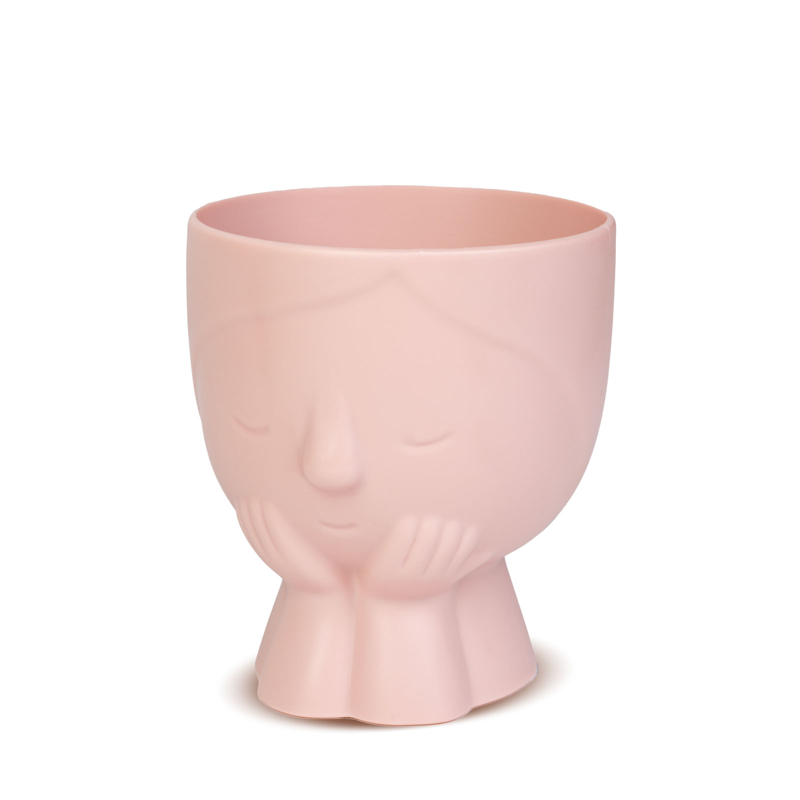 Ghiveci decorativ fata 10 cm, 5 culori pastel, pentru plante sau depozitare, decor interior [3]