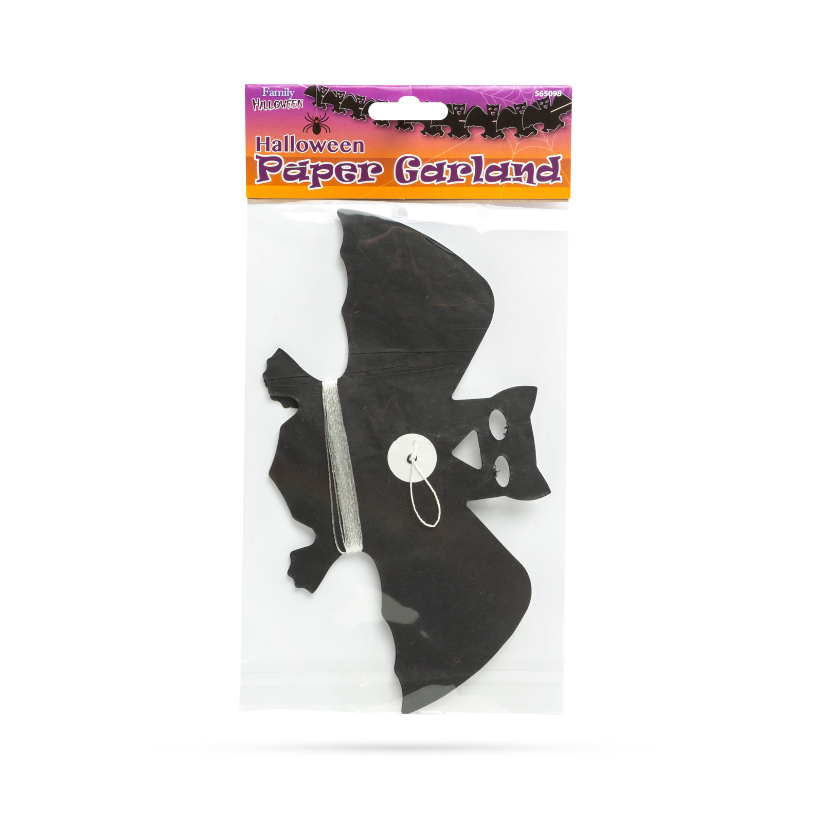Ghirlandă de hârtie Halloween - model Liliac - 3m [2]