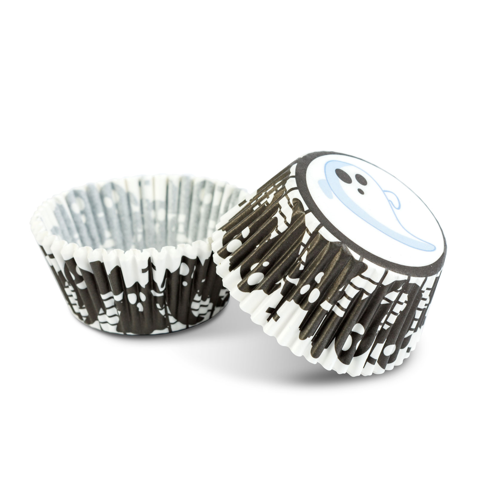 Decor de Halloween - set de hârtie brioșă - 50 - 4 tipuri - 7 x 5 x 3.2 cm [3]