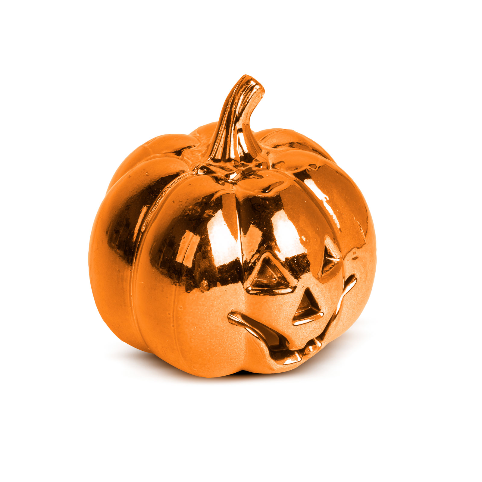 Decoratiune dovleac de Halloween - stralucitor - 6 cm - 3 culori / pachet [2]