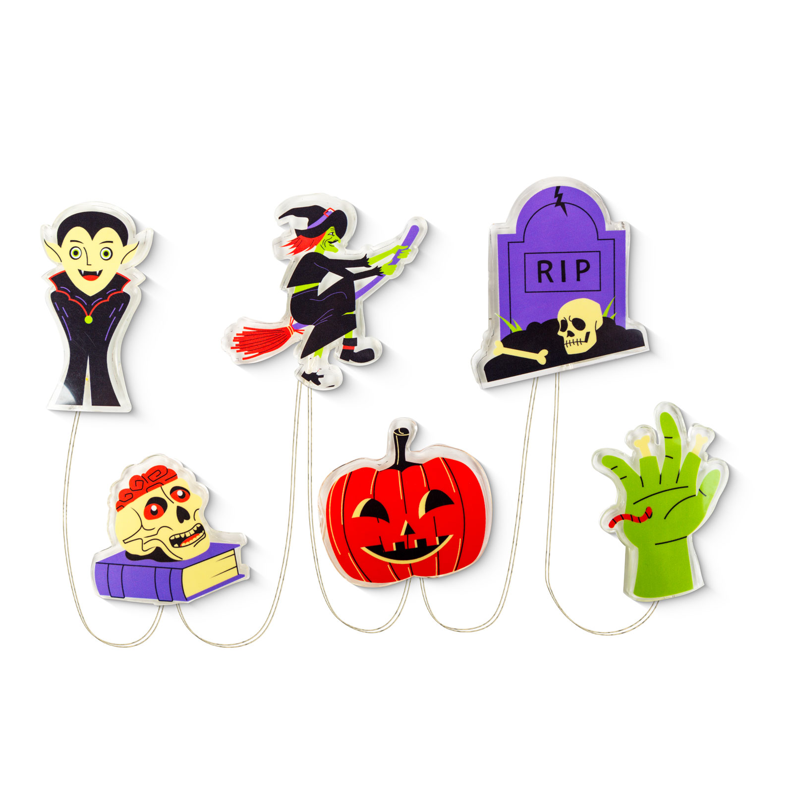 Decoratiune LED Halloween pentru fereastră - gel - forme multiple - 85 cm [3]