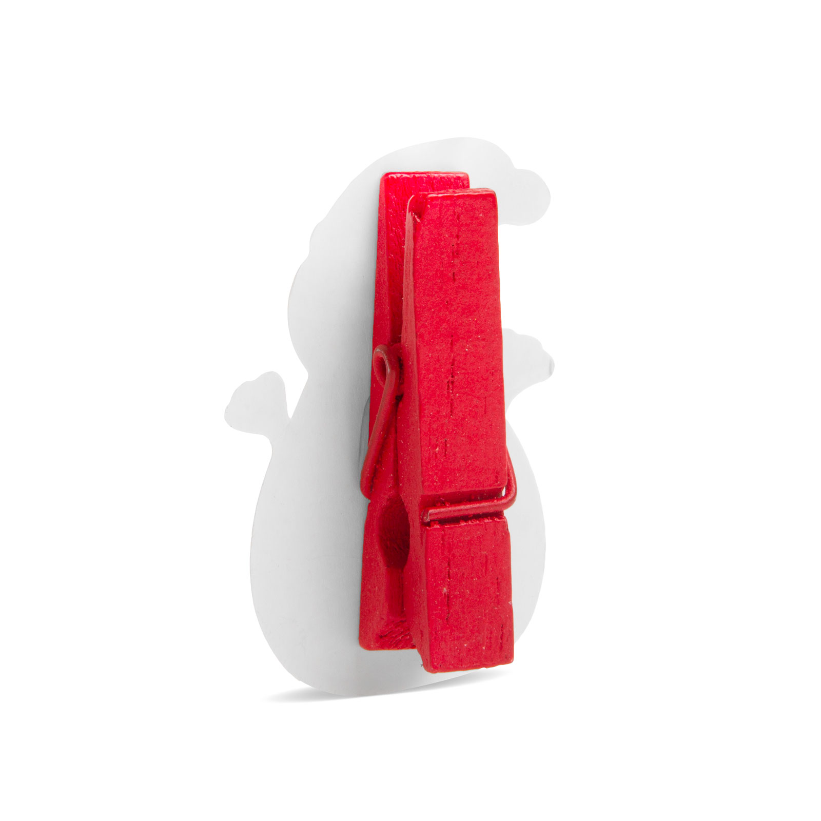 Cleme de Crăciun cu panglică - Om de zăpadă - 22 x 35 mm - 18 buc, 2 m / pachet [2]