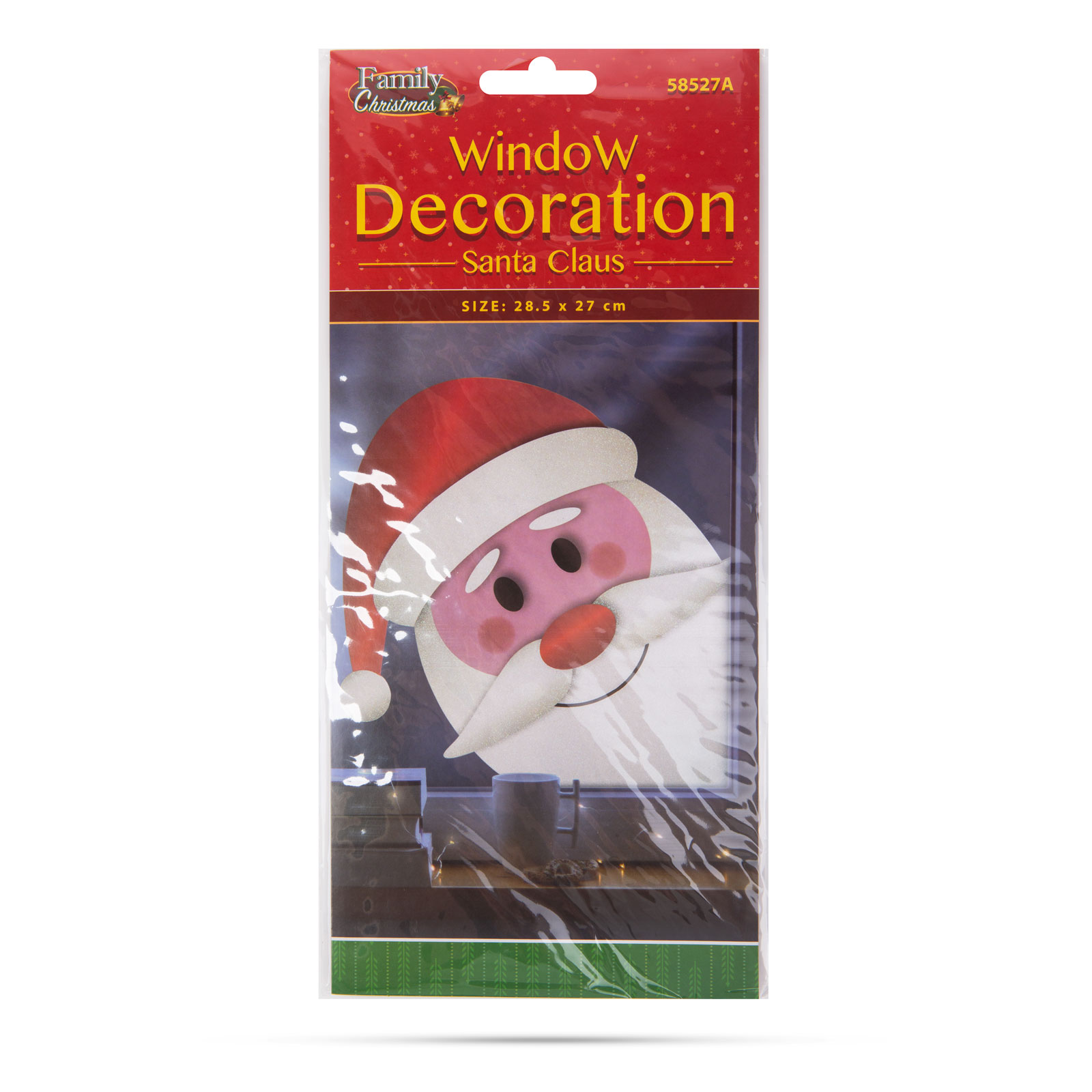 Decorație pentru fereastră de Crăciun - Moș Crăciun - 28,5 x 27 cm [2]