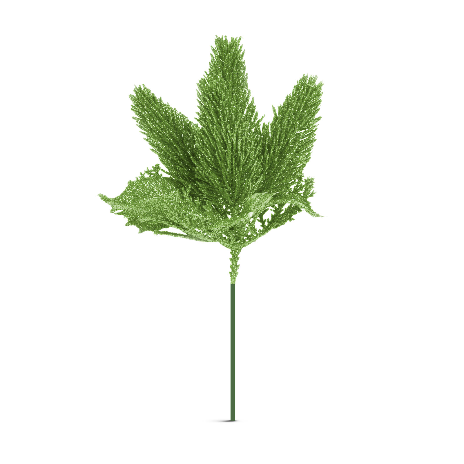 Decorațiune de Crăciun - auriu, argintiu, roșu, verde - cu țăruș, pliabilă - 8 x 22 cm [3]