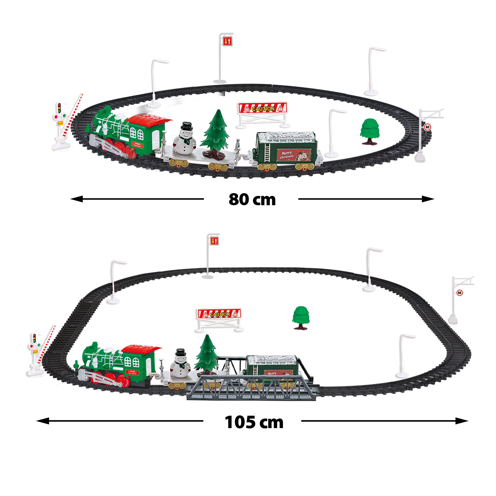 Tren de Crăciun - cu muzică și lumini - funcționează cu baterie [3]