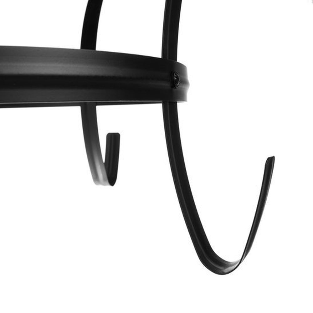 Gratar de gradina cu capac, 56 cm, negru, cu sita si tija, exterior, picnic, BBQ [3]