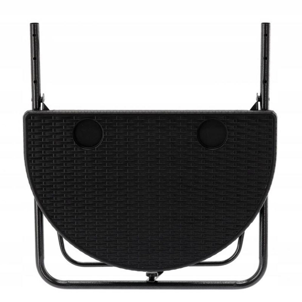 Masă suspendată pliabilă pentru balcon - curbată - 60 x 64 x 83,5 cm [3]