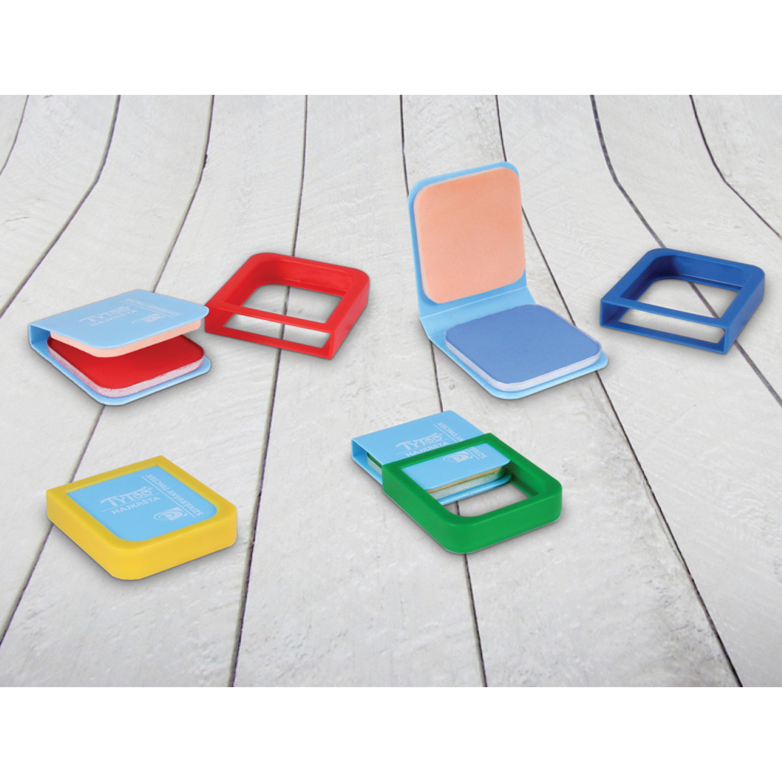 Creta de colorat parul - 4 culori - "Wave Rainbow" [3]