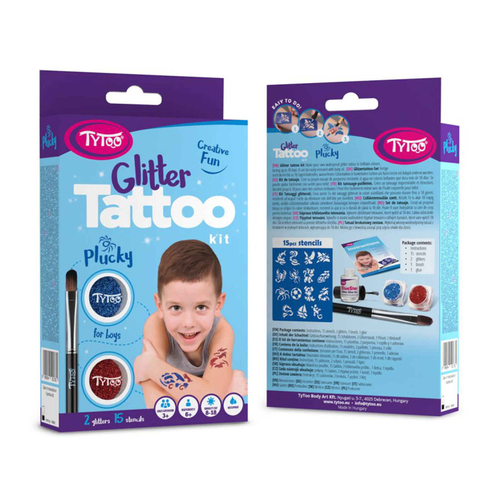 Set de tatuaj cu sclipici [3]