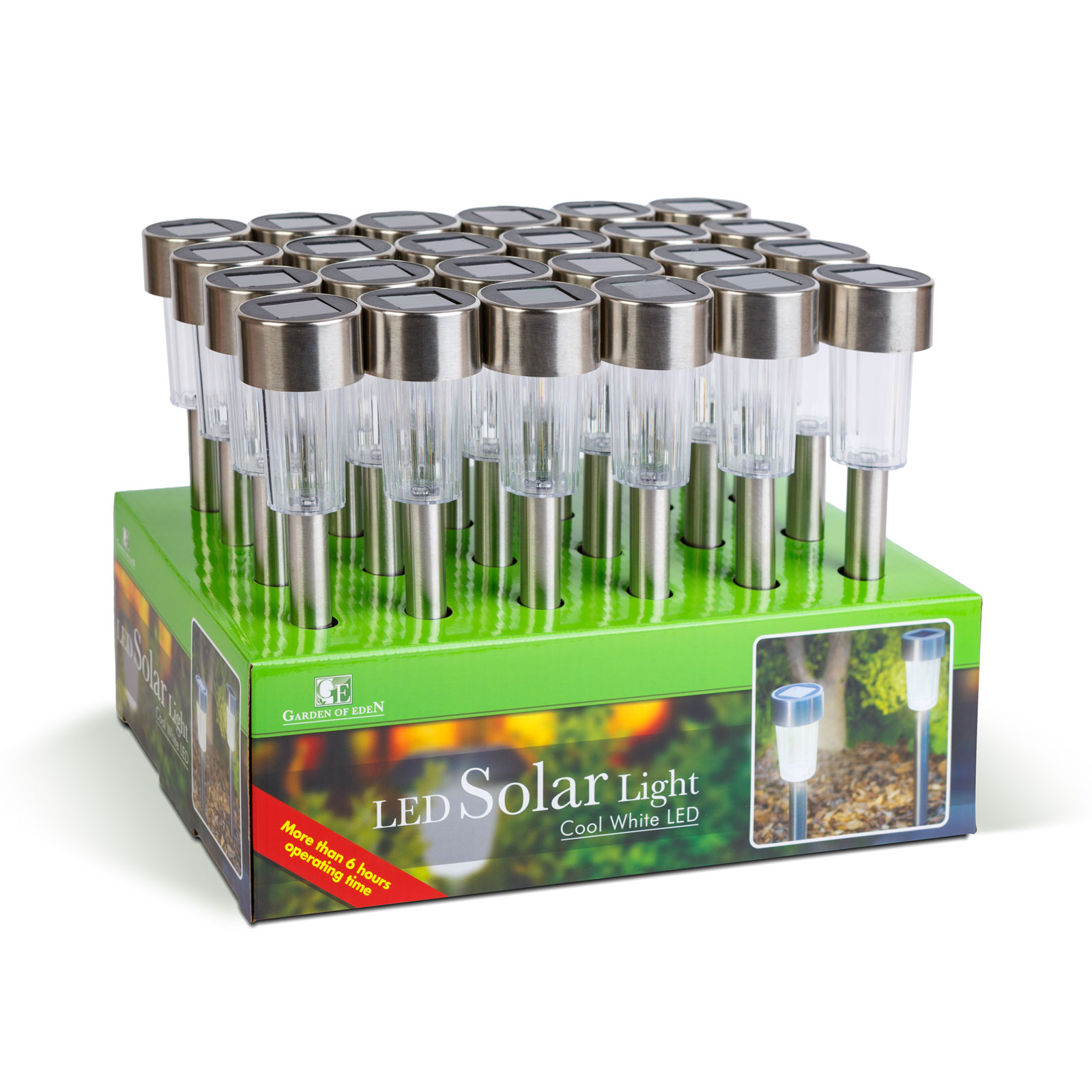 Lampa solara LED gradina, iluminat exterior, cu tarus, aprindere automata, metal, lumina alba rece [4]