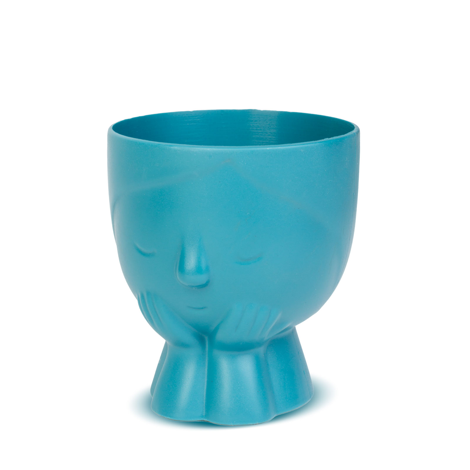 Ghiveci decorativ fata 10 cm, 5 culori pastel, pentru plante sau depozitare, decor interior [4]