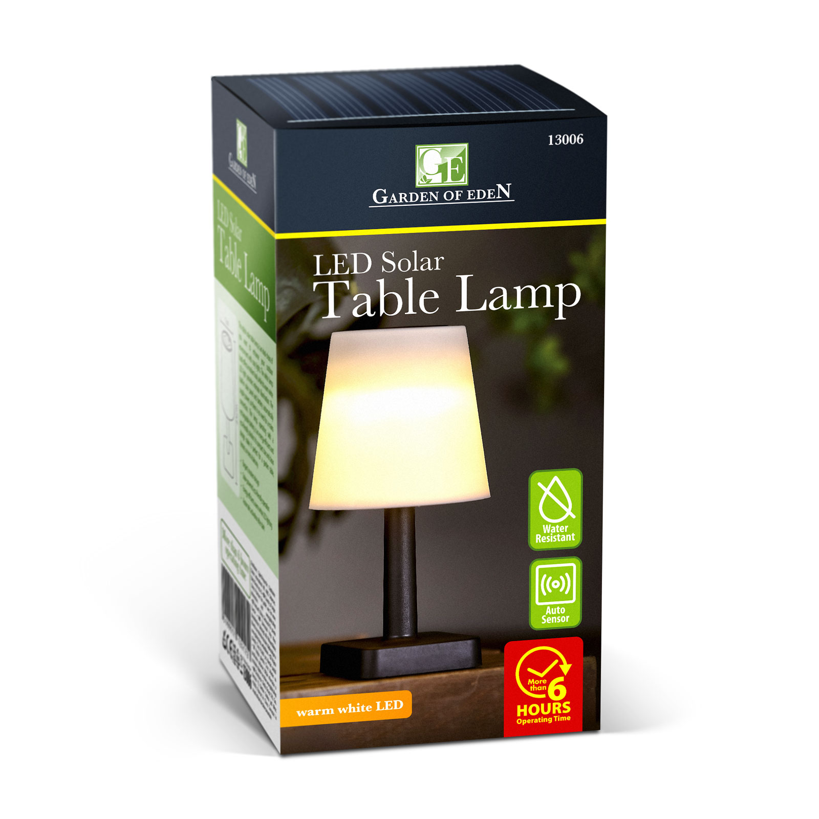 Lampa solara de masa LED alb cald, 23 cm, design modern, iluminat terasa balcon exterior [3]