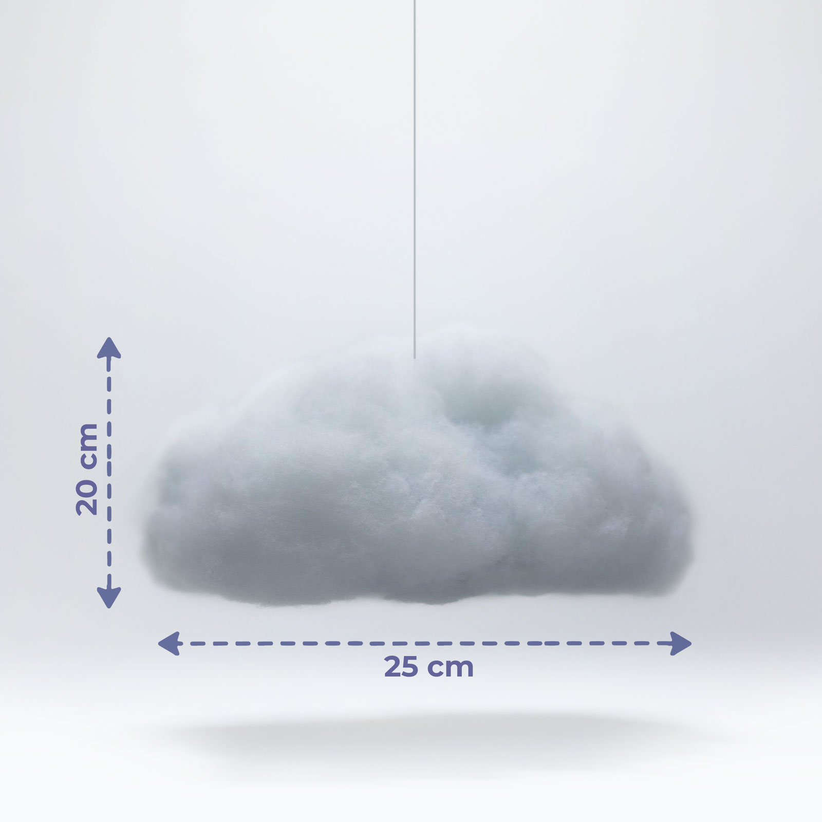 Lampă nor magic - 16 LED RGB - 3 x AAA - 25 x 20 x 15 cm [4]