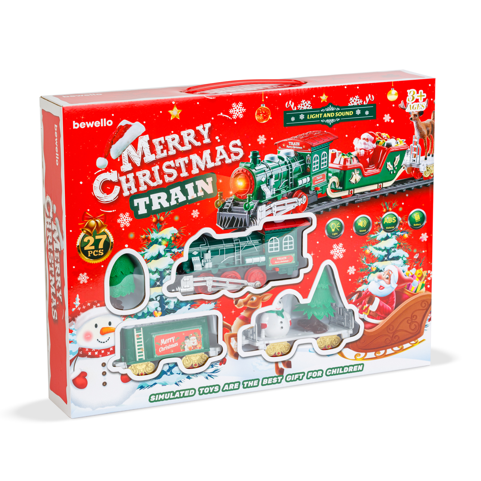 Tren de Crăciun - cu muzică și lumini - funcționează cu baterie [4]