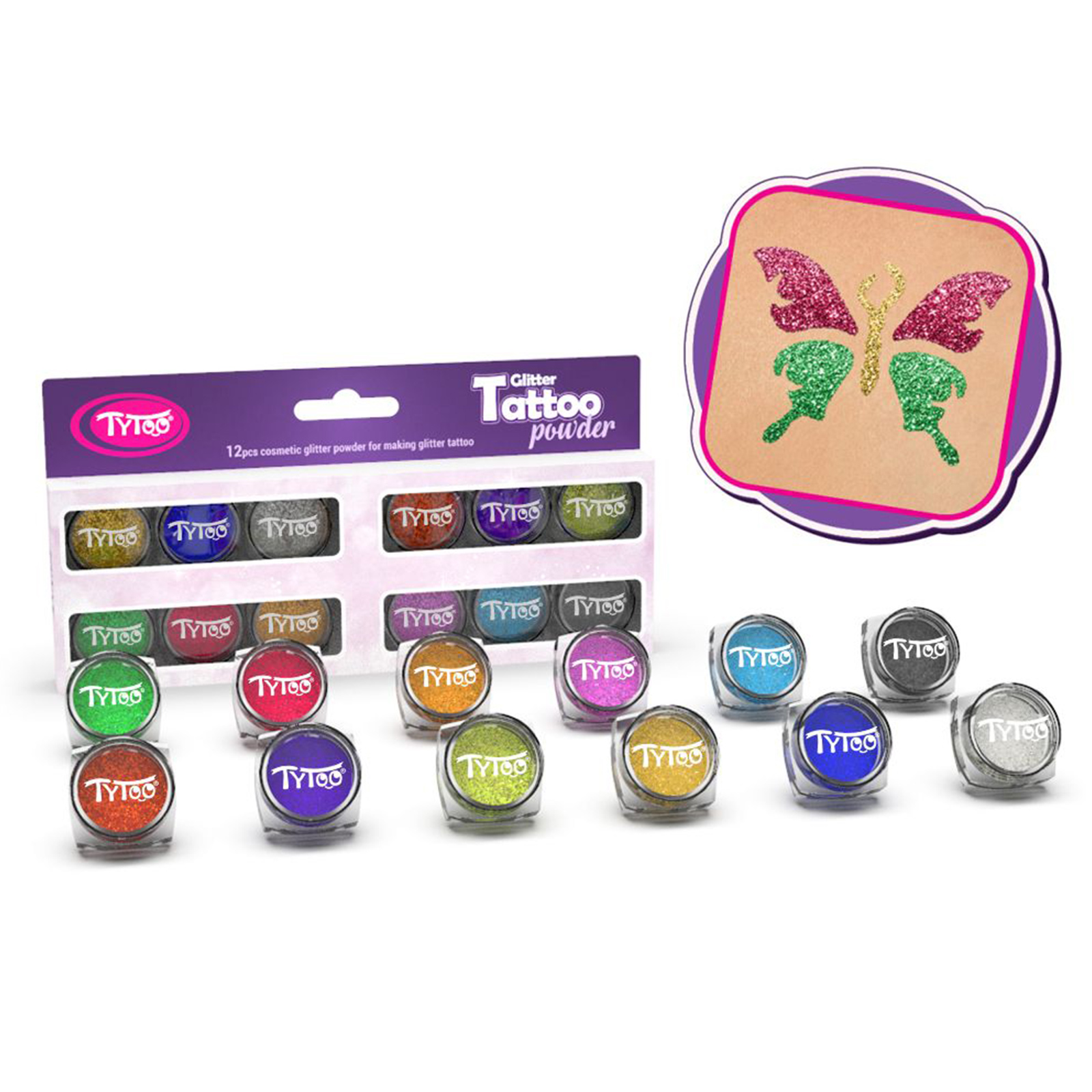 Set sclipici - culori TOP - 12 x 2,5 ml [4]