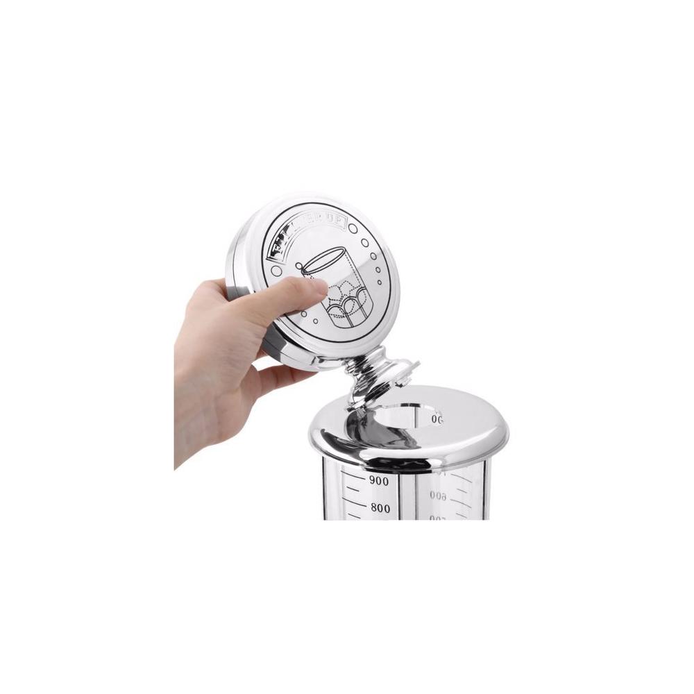 Dispenser bauturi 1L plastic design pompa cu furtun gri transparent [5]