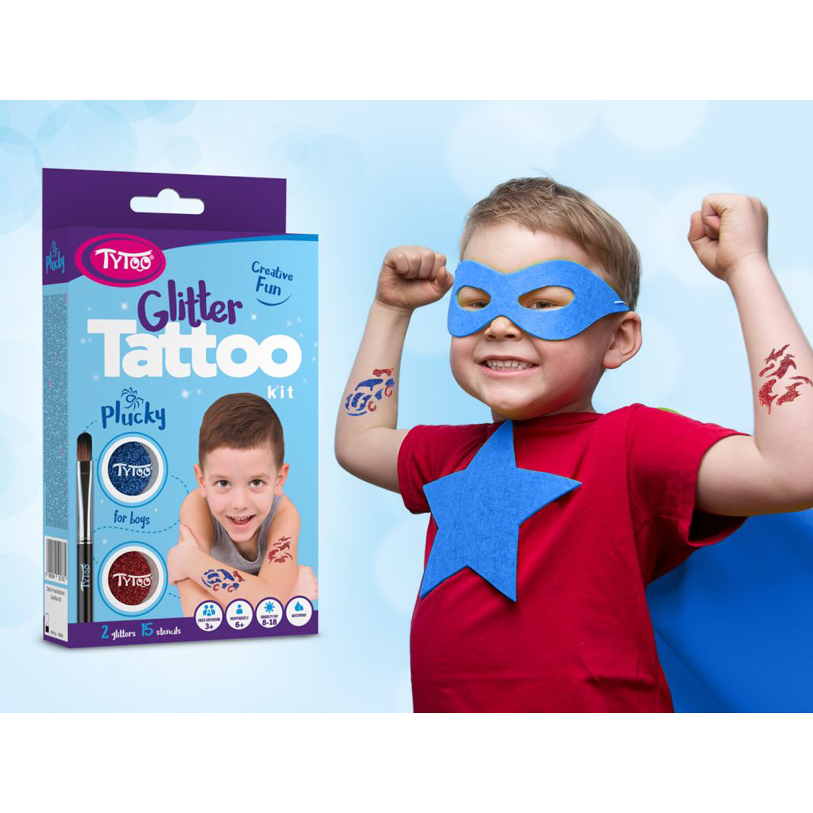 Set de tatuaj cu sclipici [5]