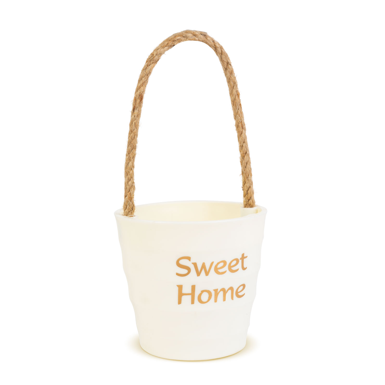 Ghiveci decorativ suspendat 9 cm cu snur, 4 culori, pentru plante sau depozitare, decor interior [6]