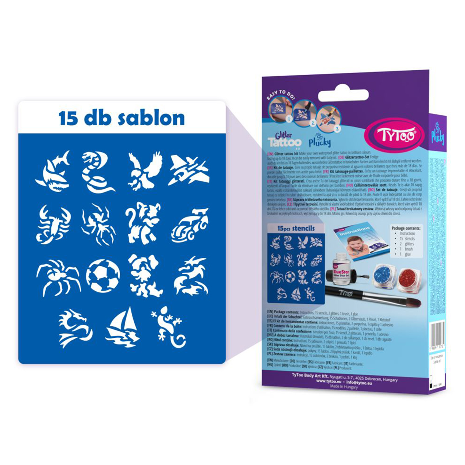 Set de tatuaj cu sclipici [6]