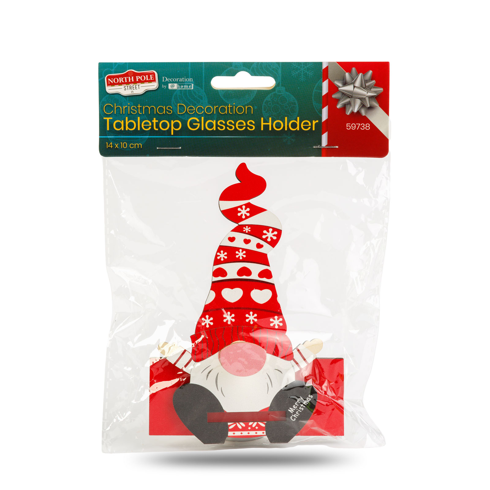 Decorațiune de Crăciun - suport pentru ochelari de masă - 14 x 10 cm - 4 modele [10]