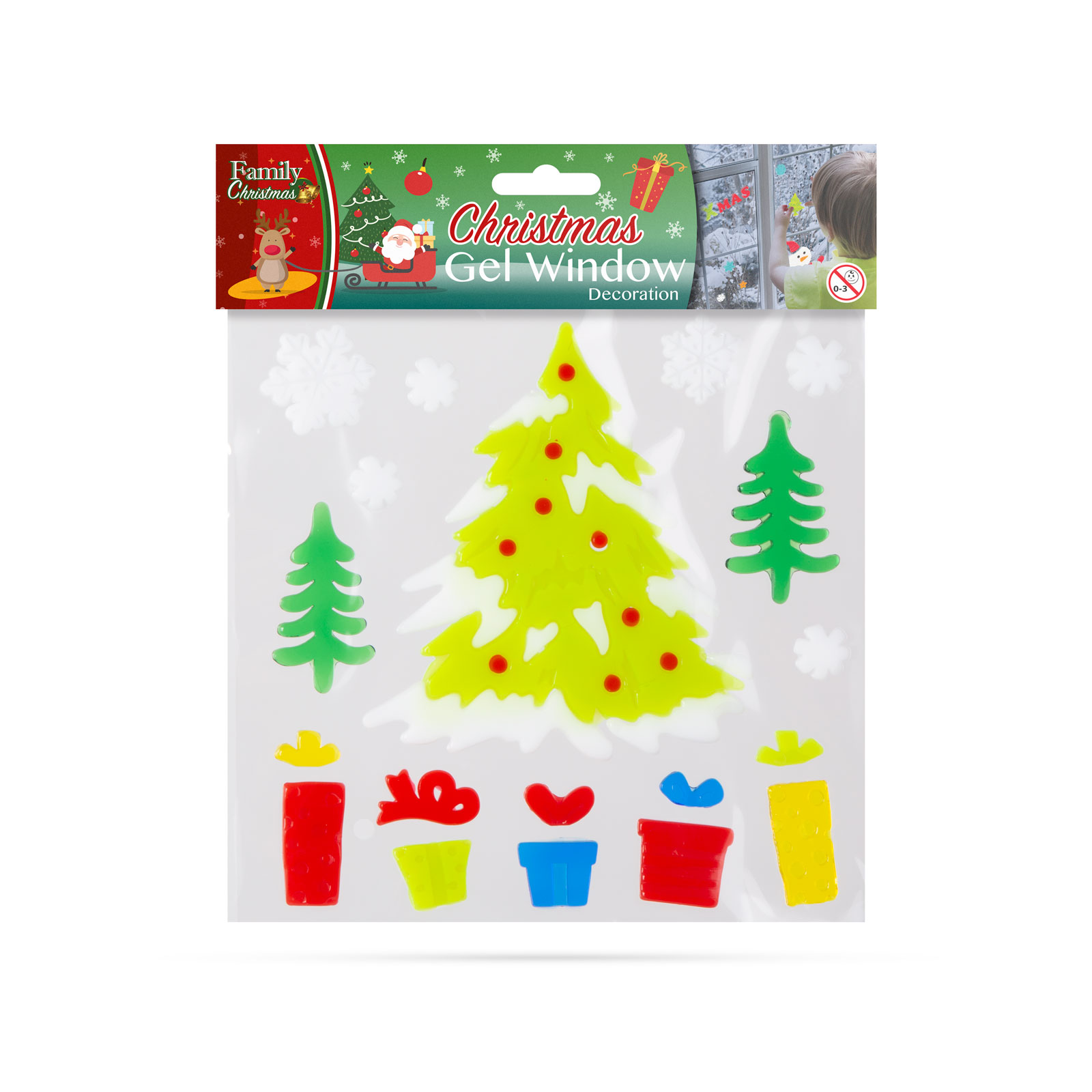 Decorațiuni pentru ferestre cu gel - Crăciun [12]