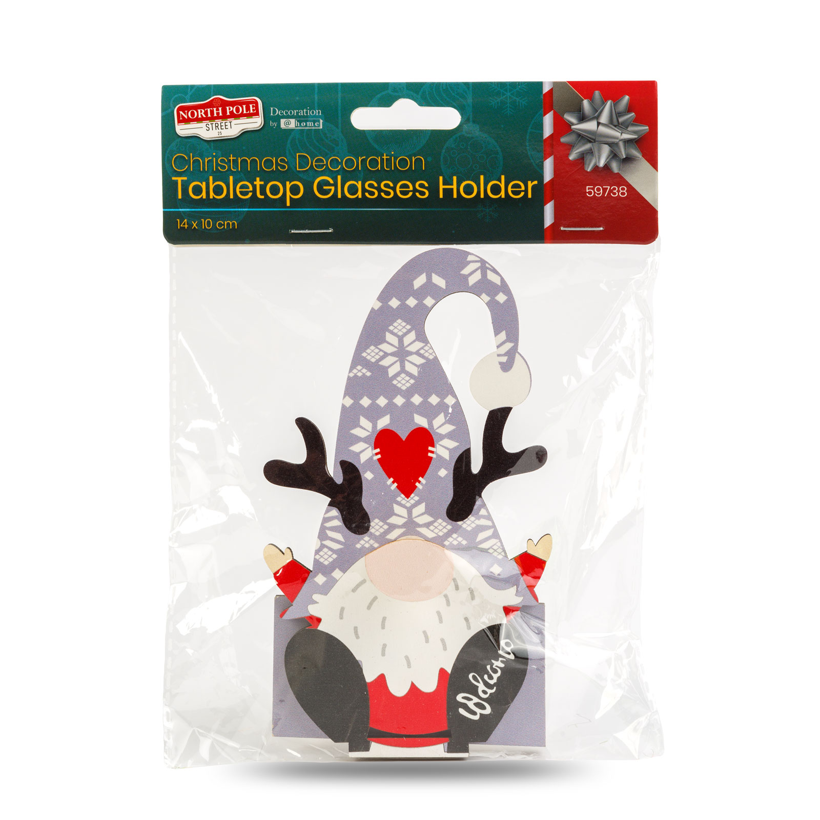 Decorațiune de Crăciun - suport pentru ochelari de masă - 14 x 10 cm - 4 modele [12]