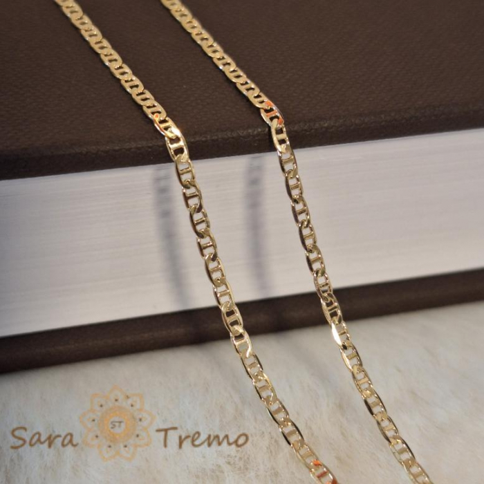 Lănțișor unisex placat cu aur, 50/55 cm [2]